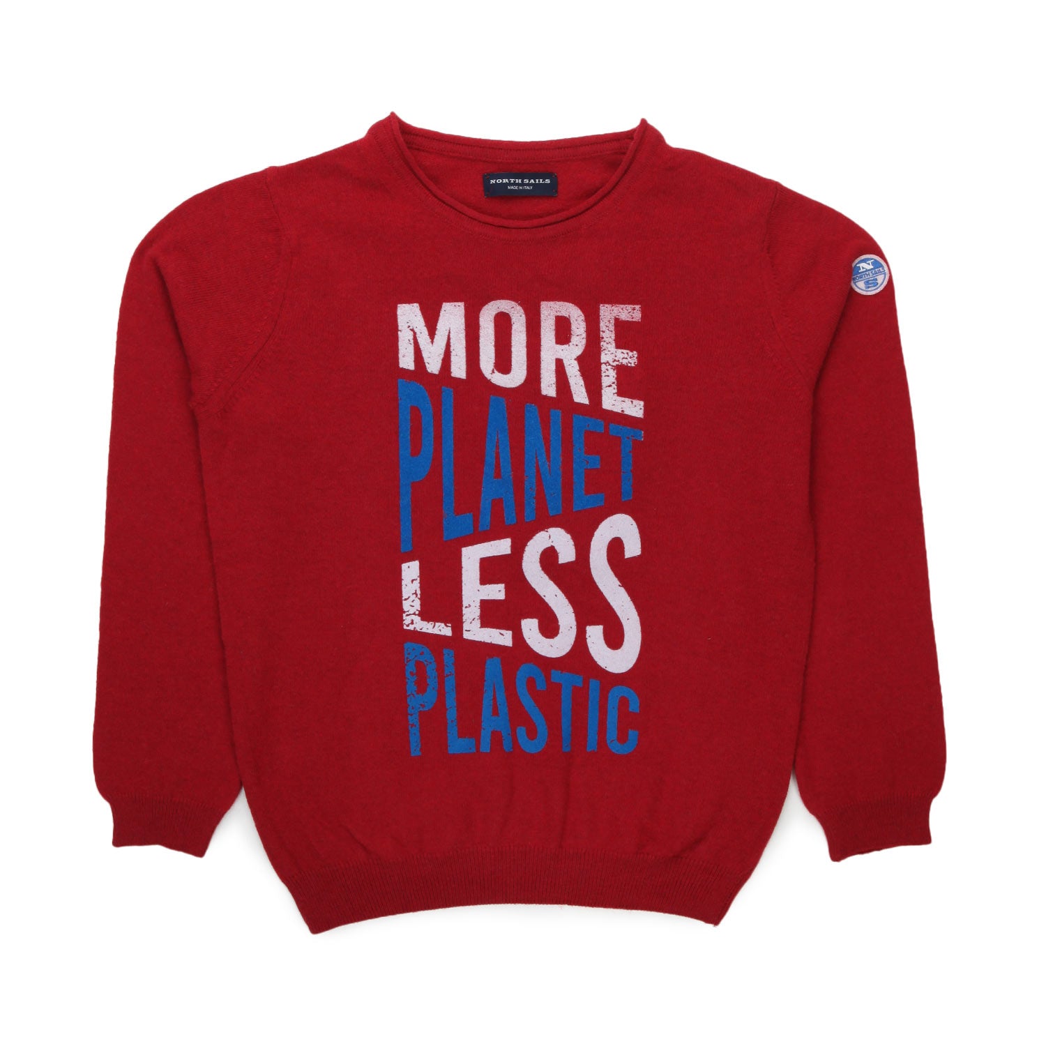 MAGLIONE ROSSO CON LETTERING BAMBINO E TEEN - annameglio.com abbigliamento moda