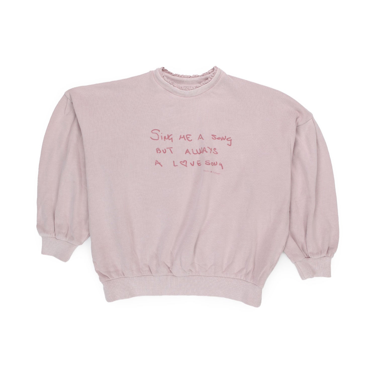 FELPA LOVE ROSA PALLIDO BAMBINA E TEEN - annameglio.com abbigliamento moda