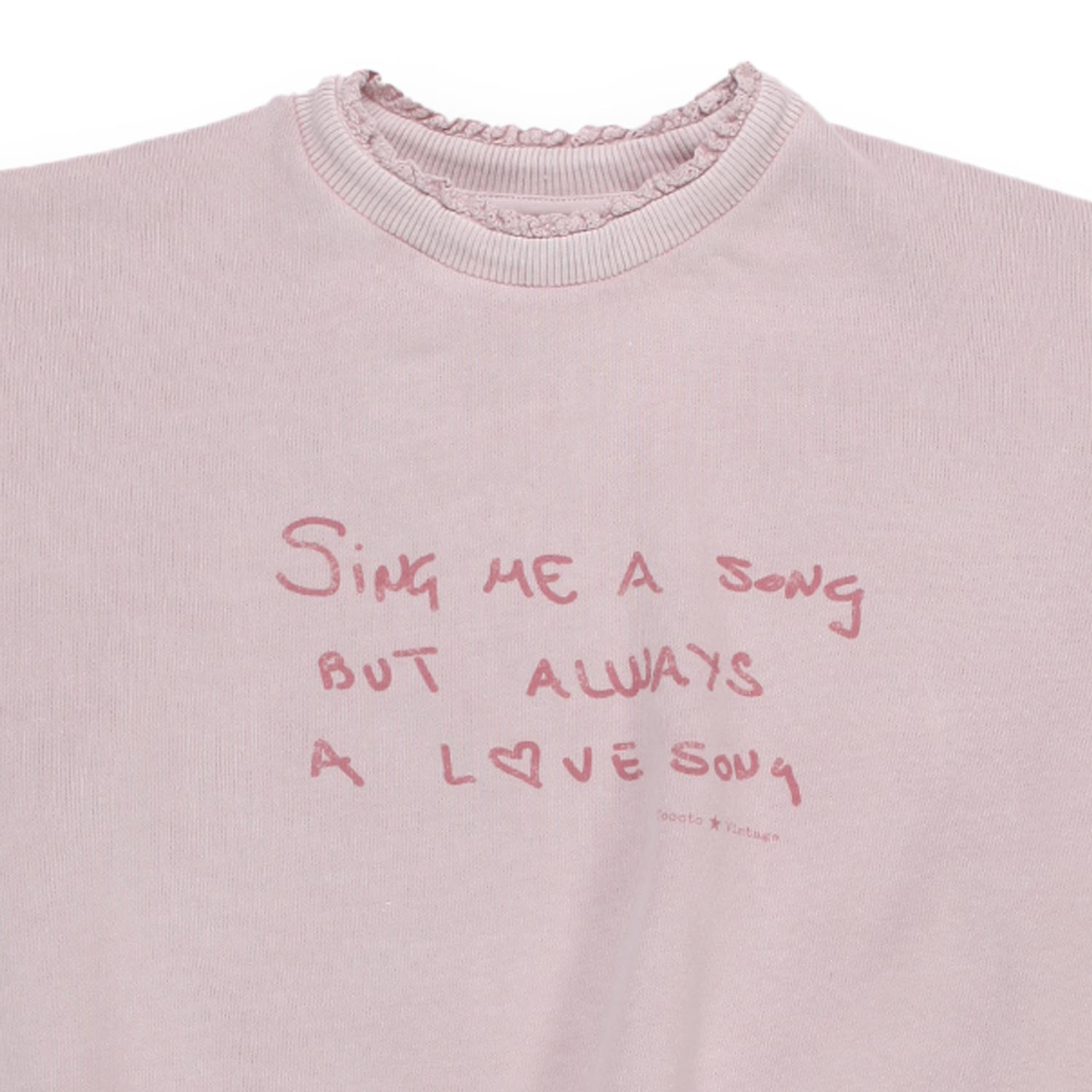 FELPA LOVE ROSA PALLIDO BAMBINA E TEEN - annameglio.com abbigliamento moda