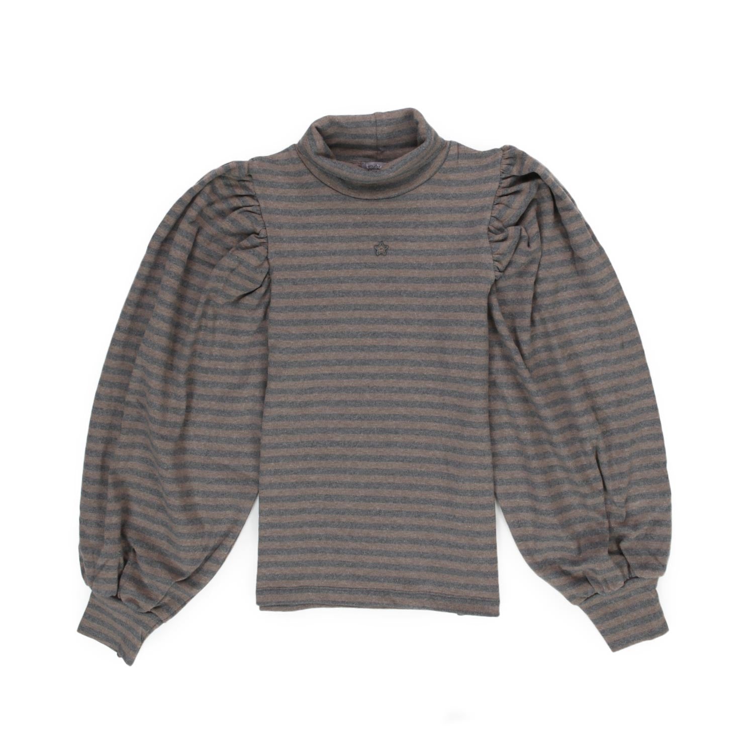 BLUSA BEIGE E GRIGIA A RIGHE BAMBINA E TEEN - annameglio.com abbigliamento moda