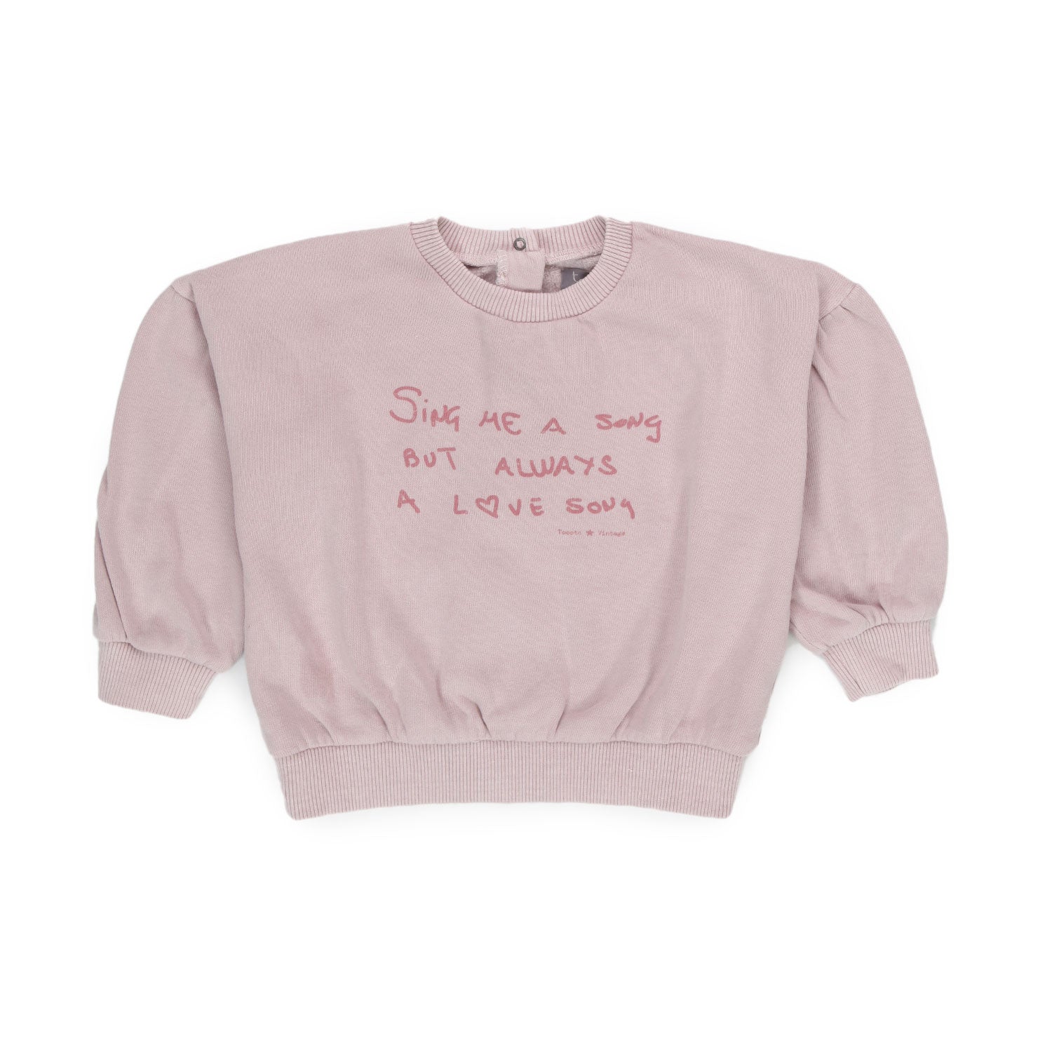 FELPA LOVE ROSA PALLIDO BAMBINA BABY - annameglio.com abbigliamento moda