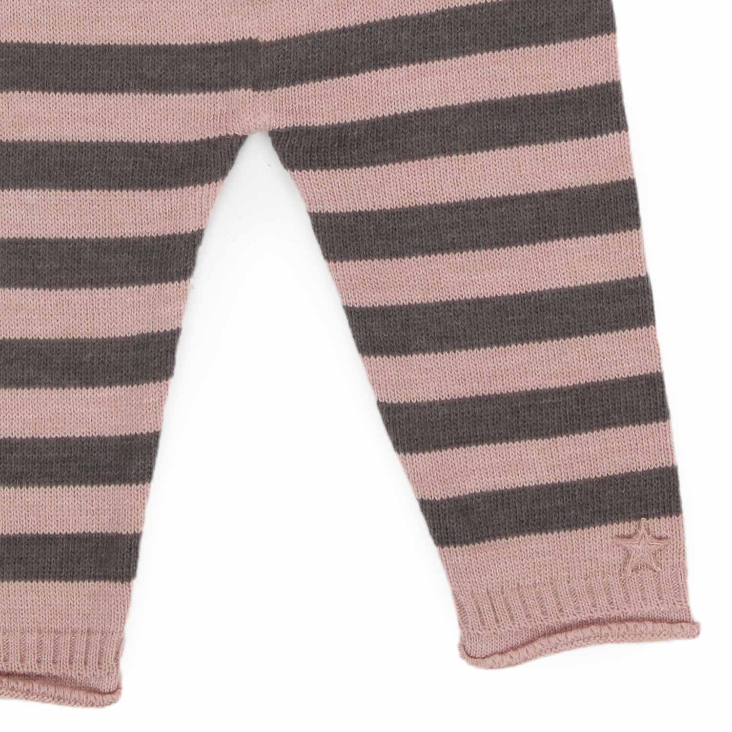 KNITTED LEGGINGS ROSA E GRIGI BIMBA - annameglio.com abbigliamento moda