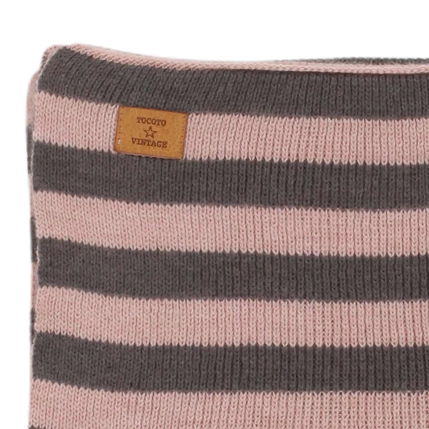 COPERTA A RIGHE ROSA E GRIGIO NEONATA - annameglio.com abbigliamento moda