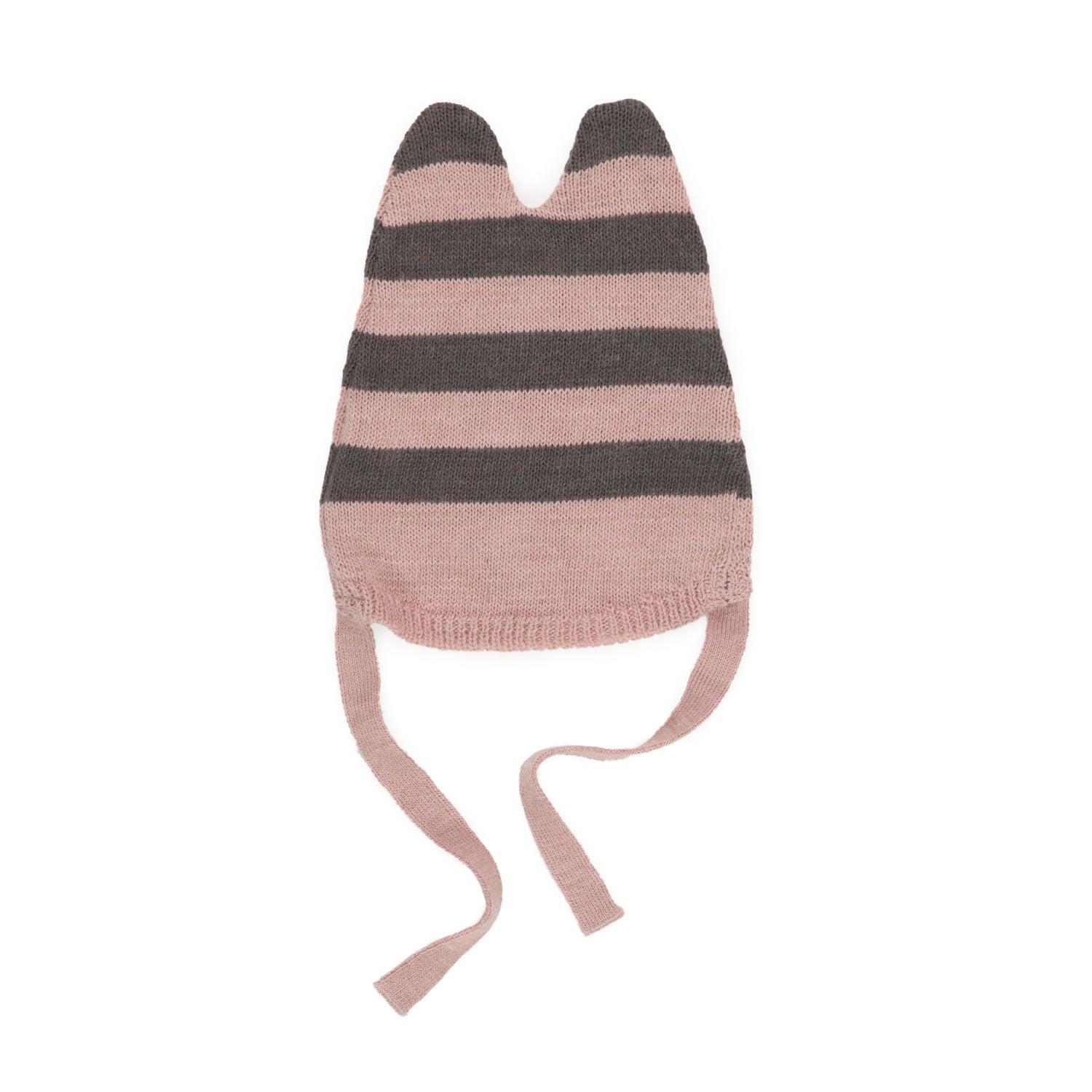 CAPPELLO A RIGHE ROSA E GRIGIO NEONATA - annameglio.com abbigliamento moda