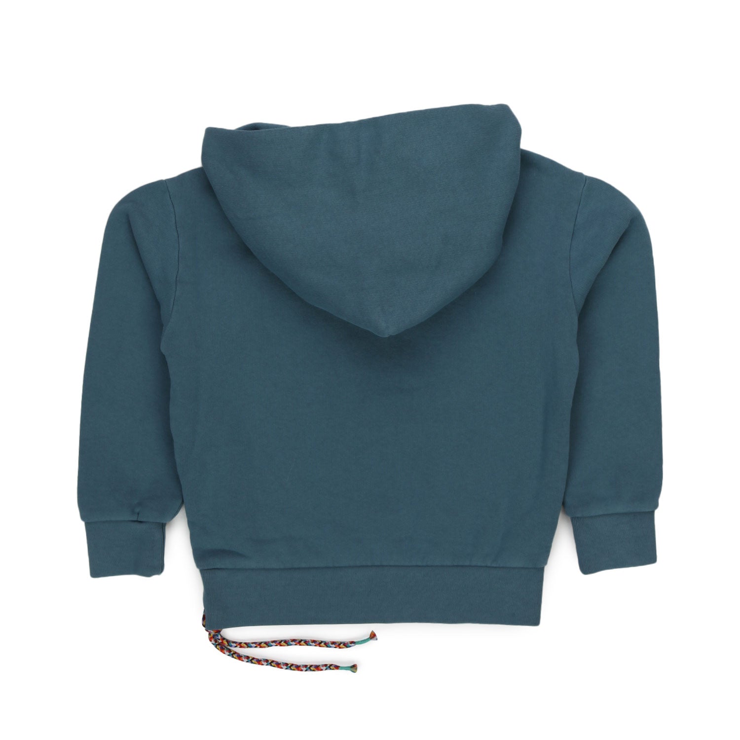 FELPA HOODIE COLOR PETROLIO BAMBINA E TEEN - annameglio.com abbigliamento moda
