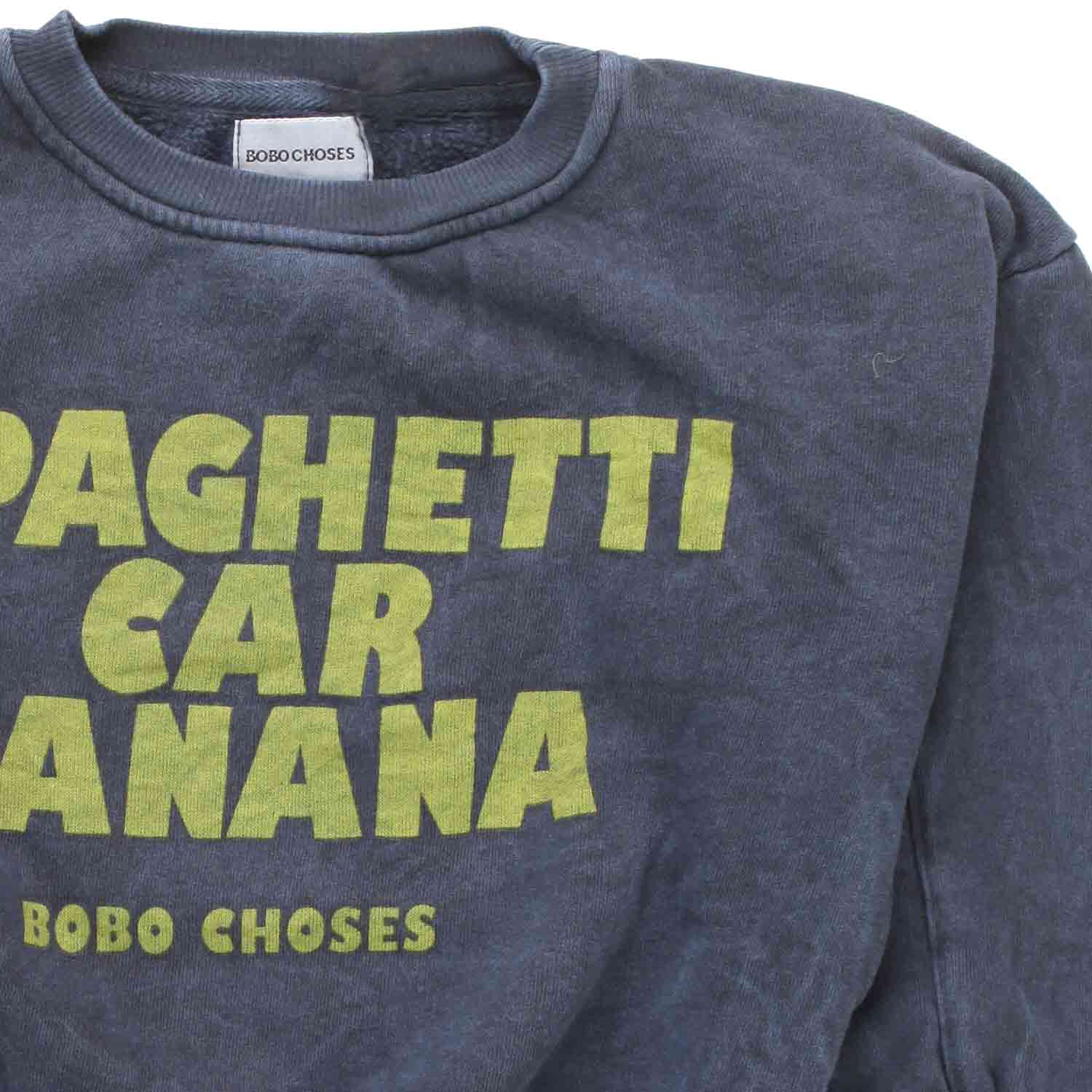 FELPA "SPAGHETTI" BLU SCURO BAMBINA - annameglio.com abbigliamento moda