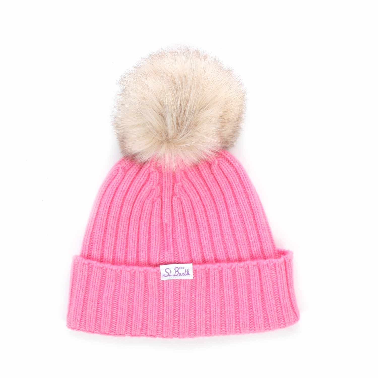 CAPPELLO PON-PON FUCSIA BAMBINA E TEENAGER - annameglio.com abbigliamento moda
