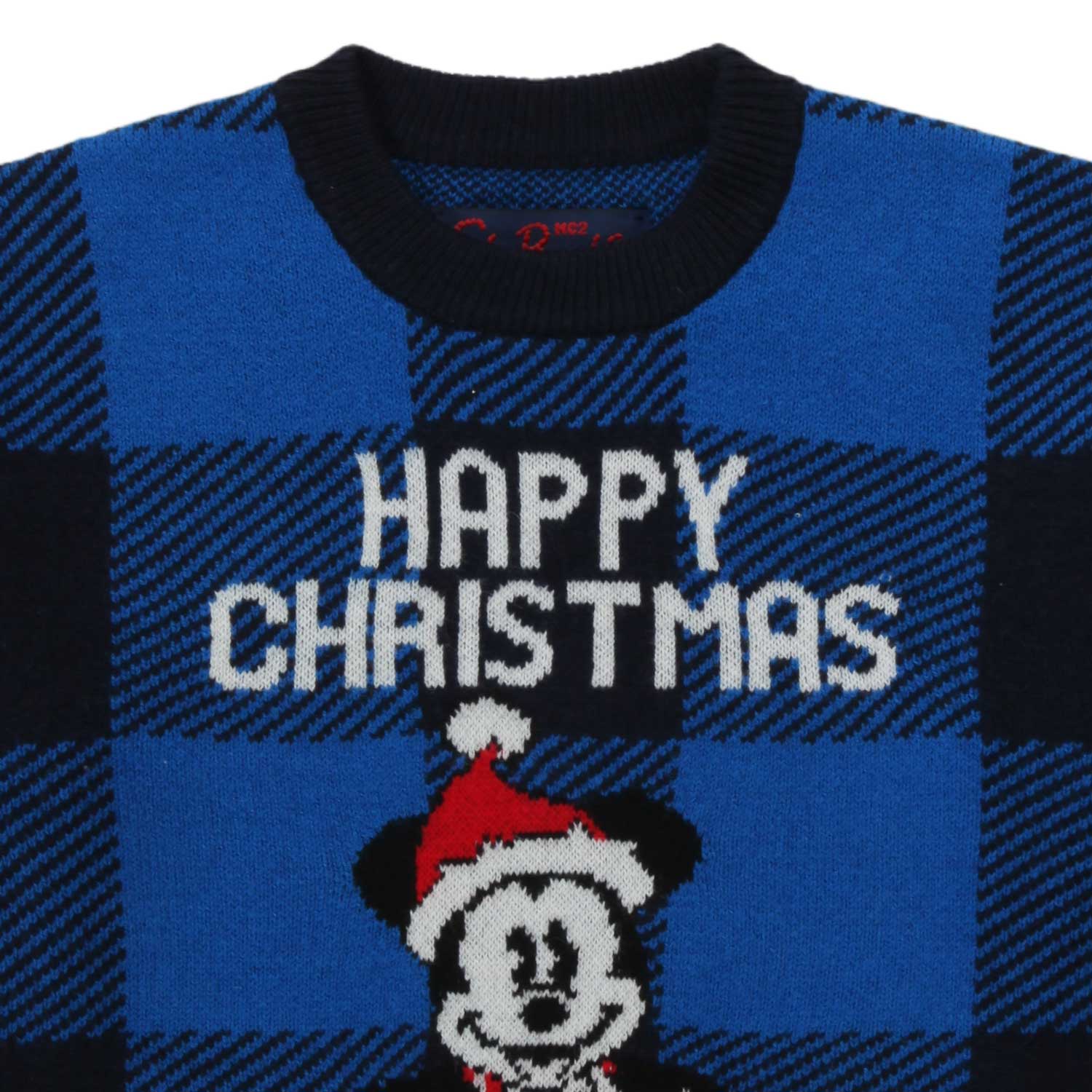 MAGLIONE MICKEY MOUSE BLU E NERO BAMBINO UNISEX - annameglio.com abbigliamento moda