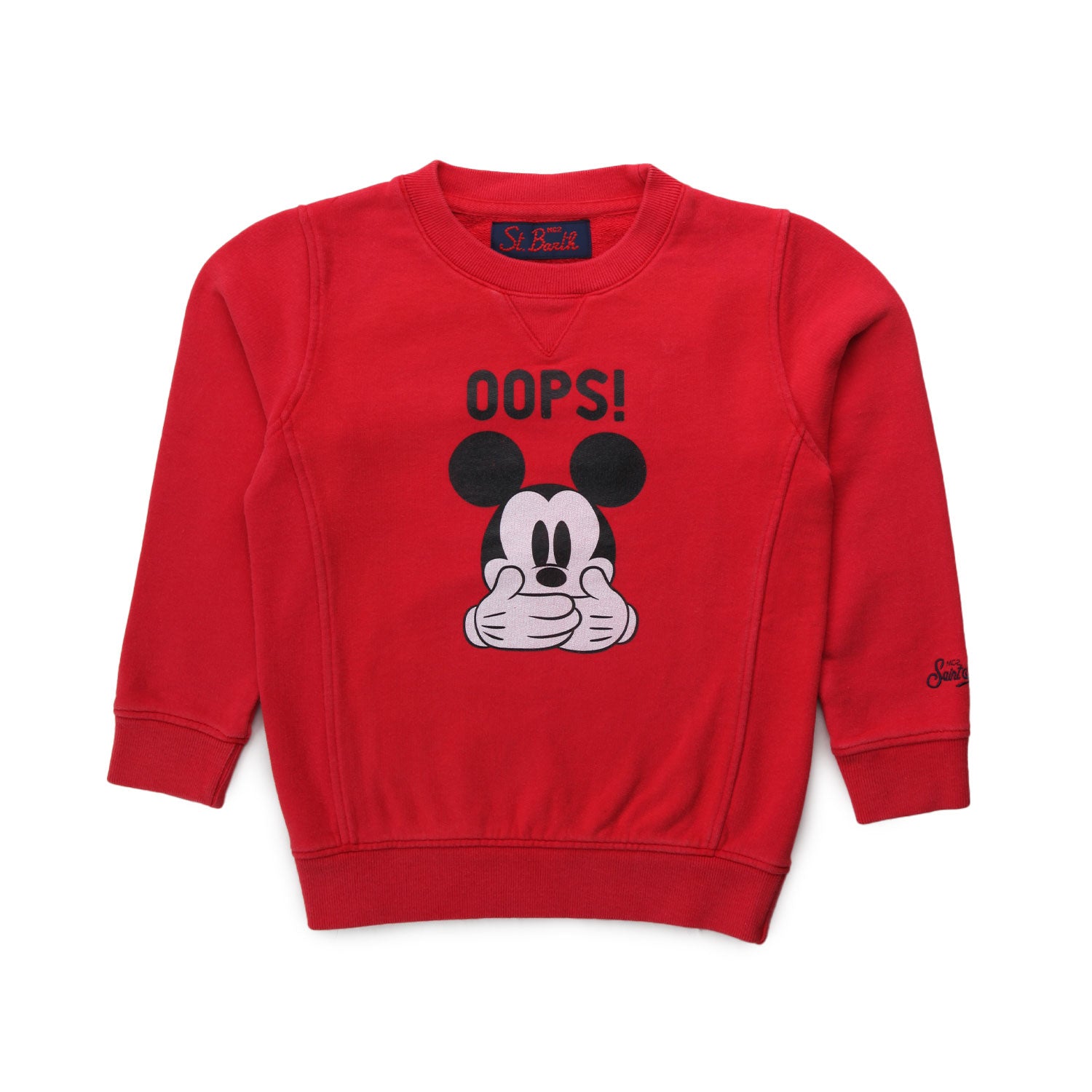 FELPA MICKEY MOUSE ROSSA BAMBINO UNISEX - annameglio.com abbigliamento moda