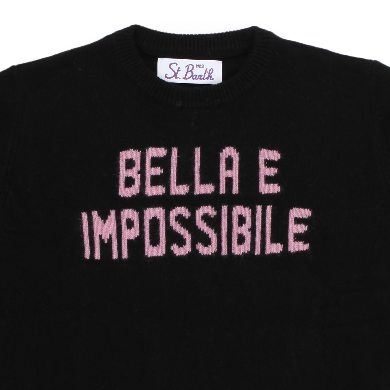 MAGLIONE NERO E ROSA BAMBINA E TEENAGER - annameglio.com abbigliamento moda