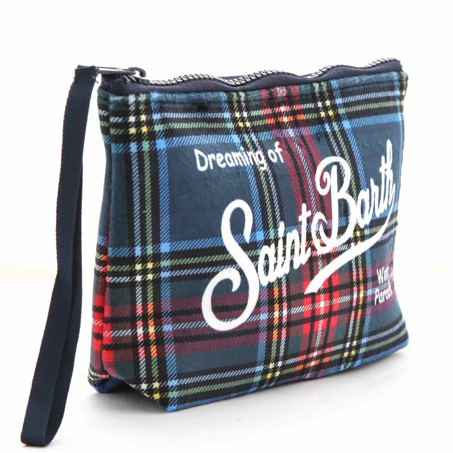 POCHETTE BLU SCOZZESE GIRL - annameglio.com abbigliamento moda