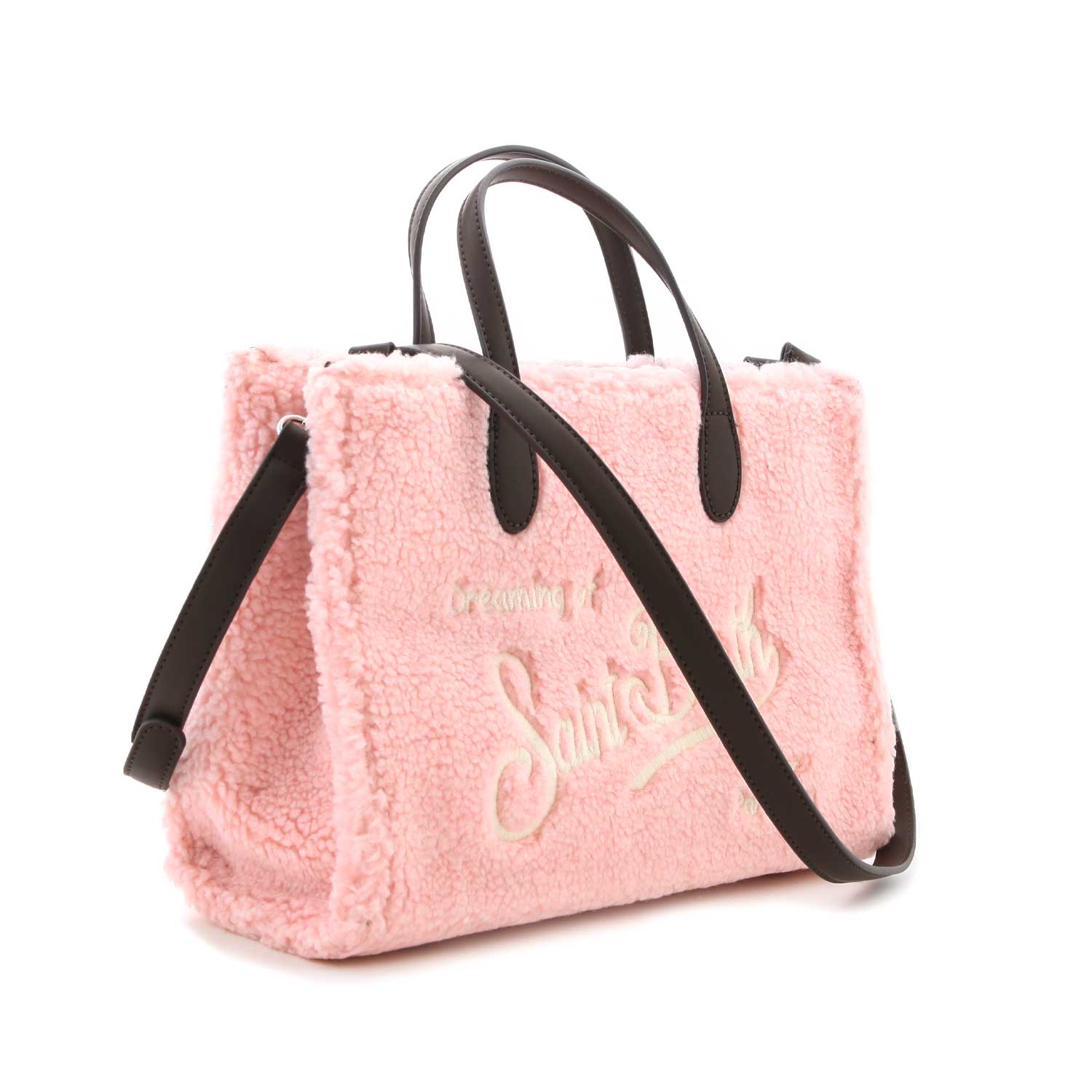 BORSA ECO-PELLICCIA ROSA GIRL - annameglio.com abbigliamento moda