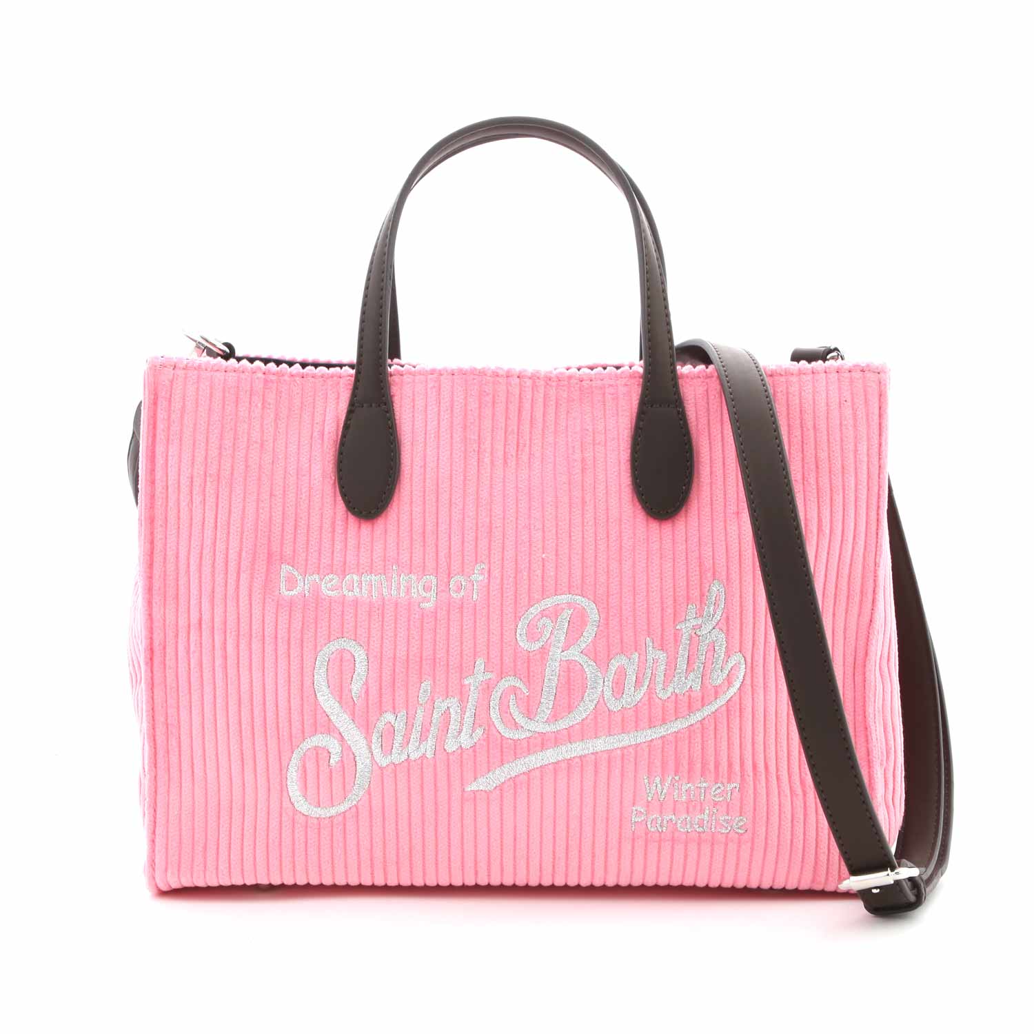 BORSA CORDUROY ROSA GIRL - annameglio.com abbigliamento moda