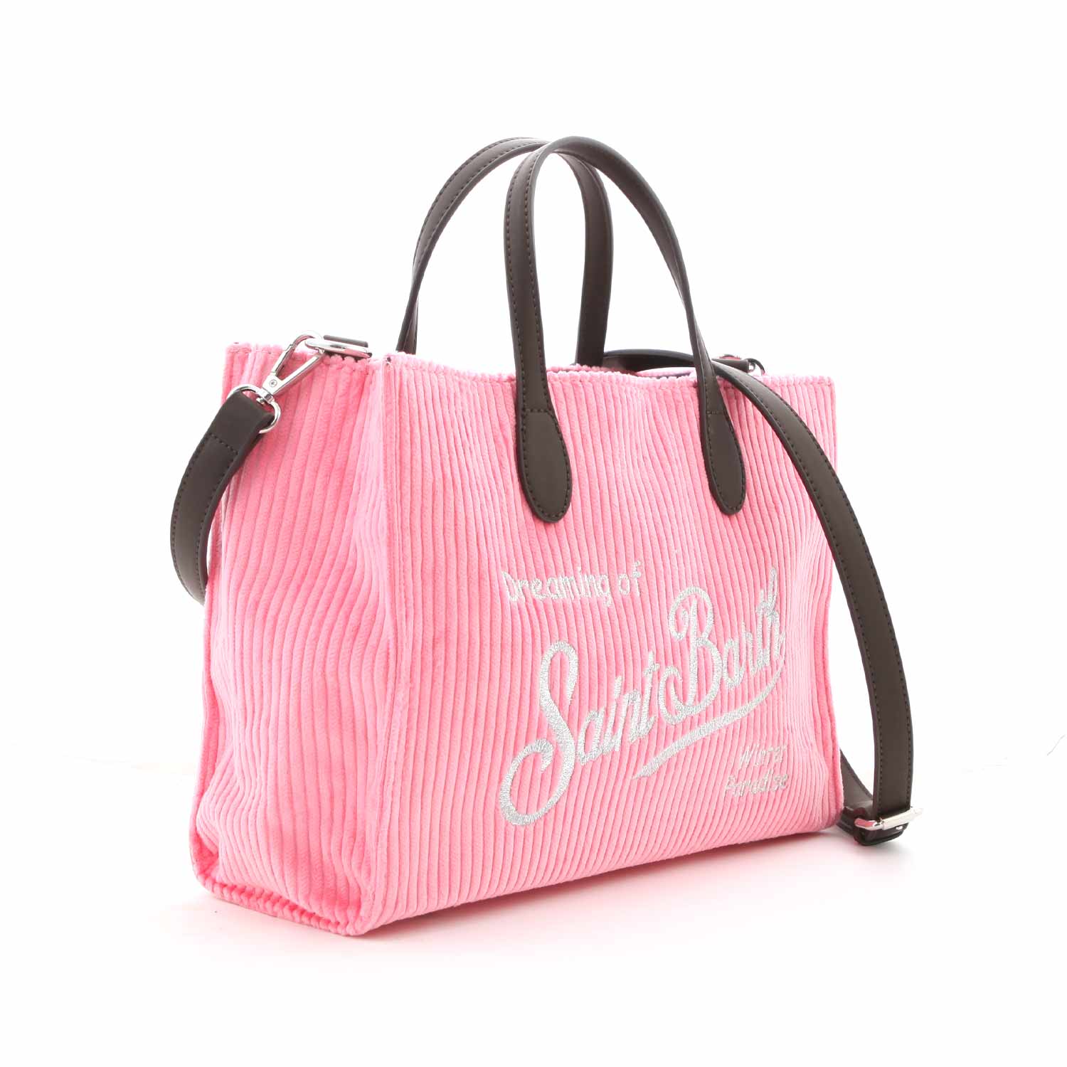 BORSA CORDUROY ROSA GIRL - annameglio.com abbigliamento moda