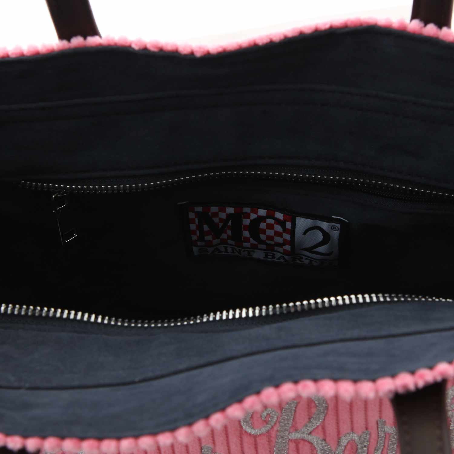 BORSA CORDUROY ROSA GIRL - annameglio.com abbigliamento moda