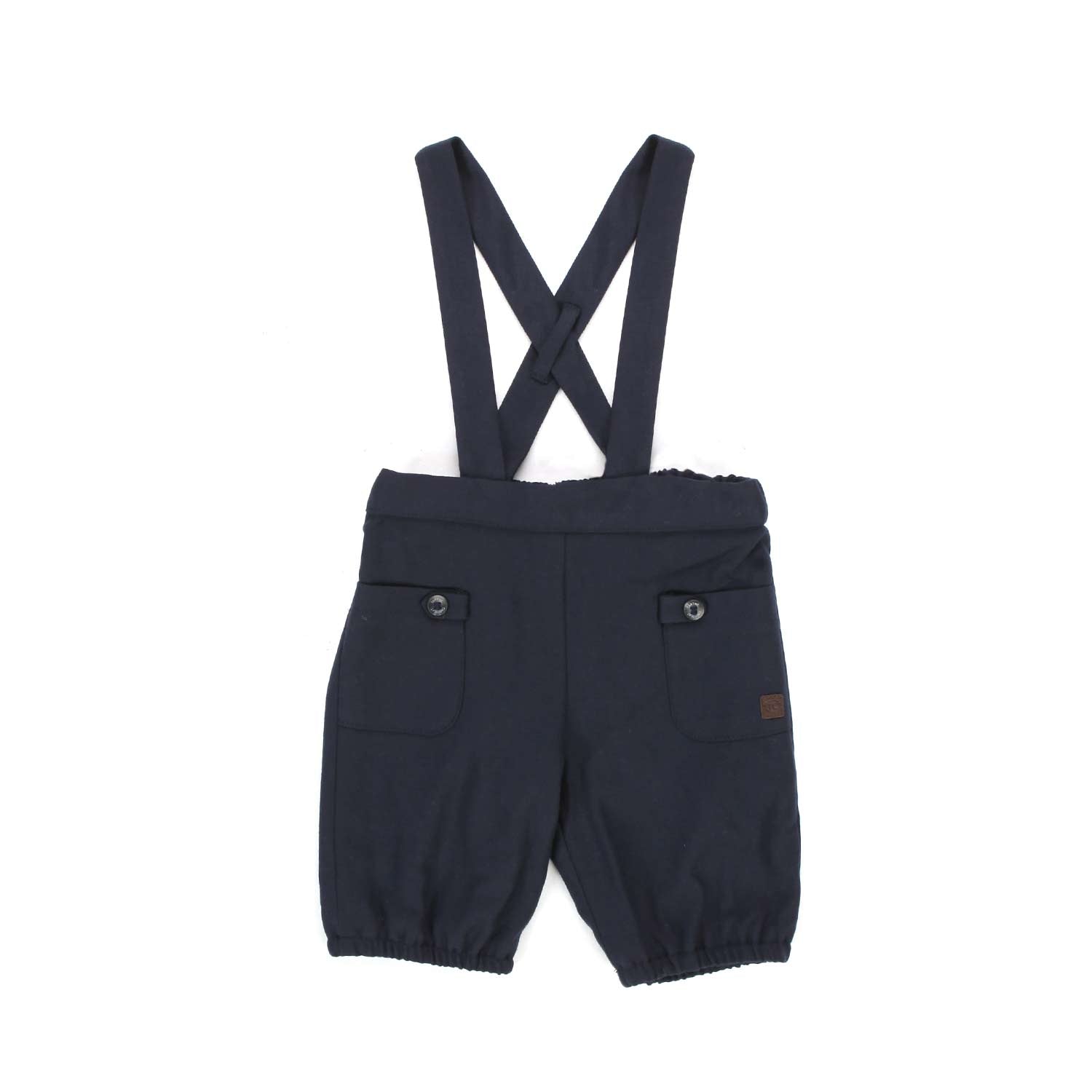 PANTALONE BLU CON BRETELLE BABY - annameglio.com abbigliamento moda