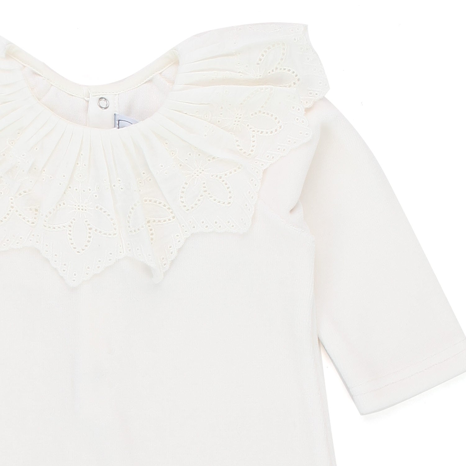 TUTINA BIANCA IN COTONE NEONATA - annameglio.com abbigliamento moda