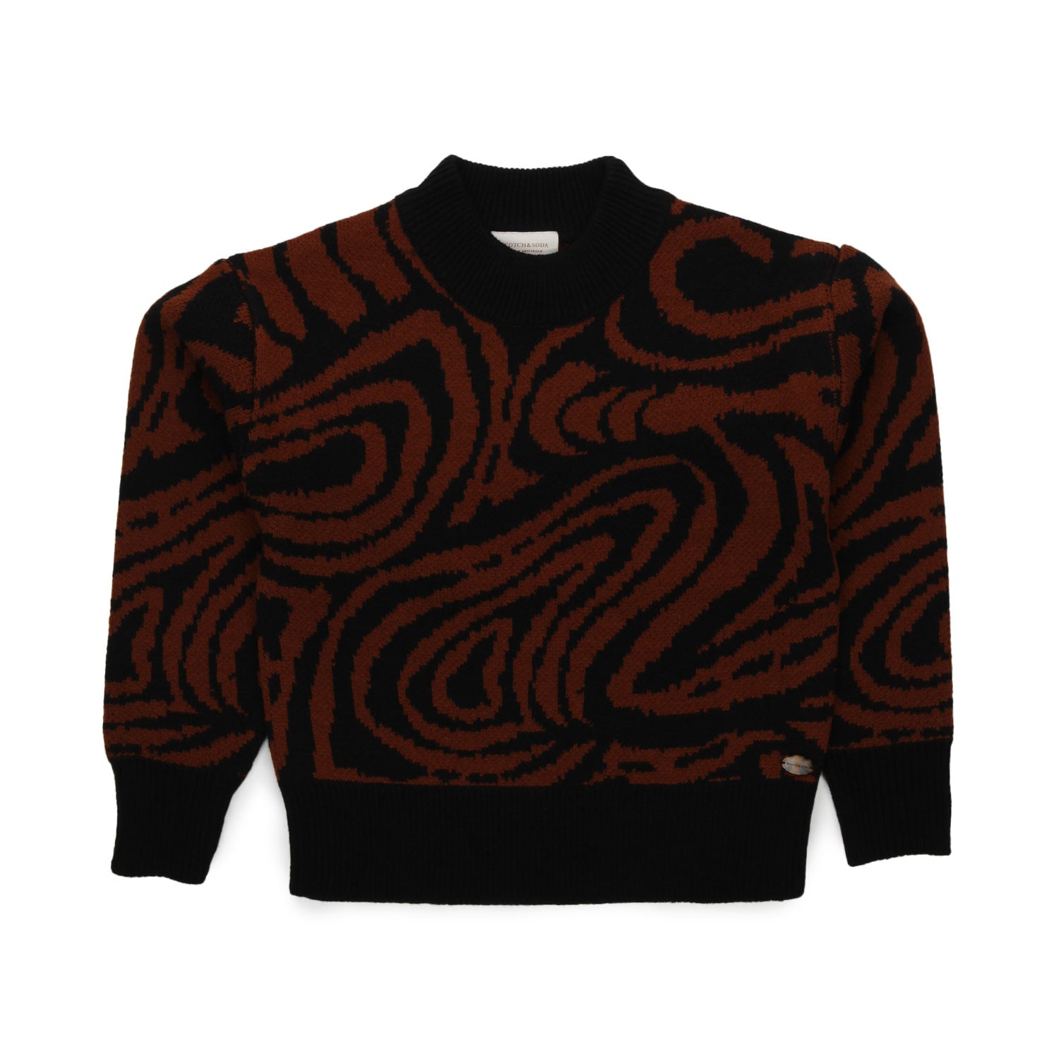 MAGLIONE NERO E RUGGINE BAMBINA E TEENAGER - annameglio.com abbigliamento moda