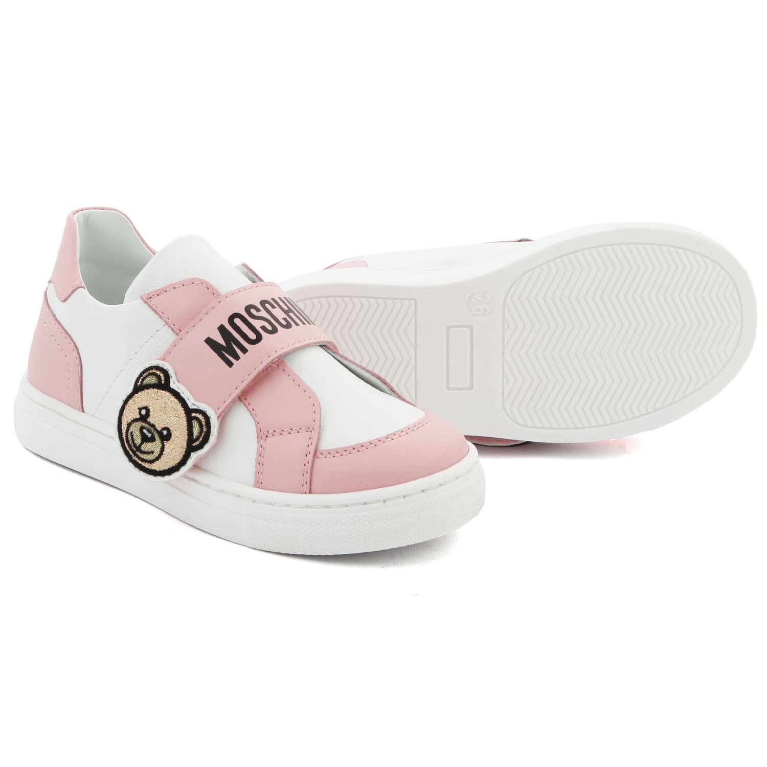 SNEAKERS BIANCHE ROSA BIMBA - annameglio.com abbigliamento moda