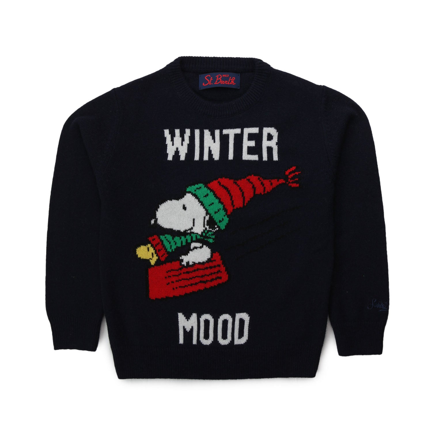 MAGLIONE SNOOPY UNISEX BLU SCURO BAMBINO - annameglio.com abbigliamento moda