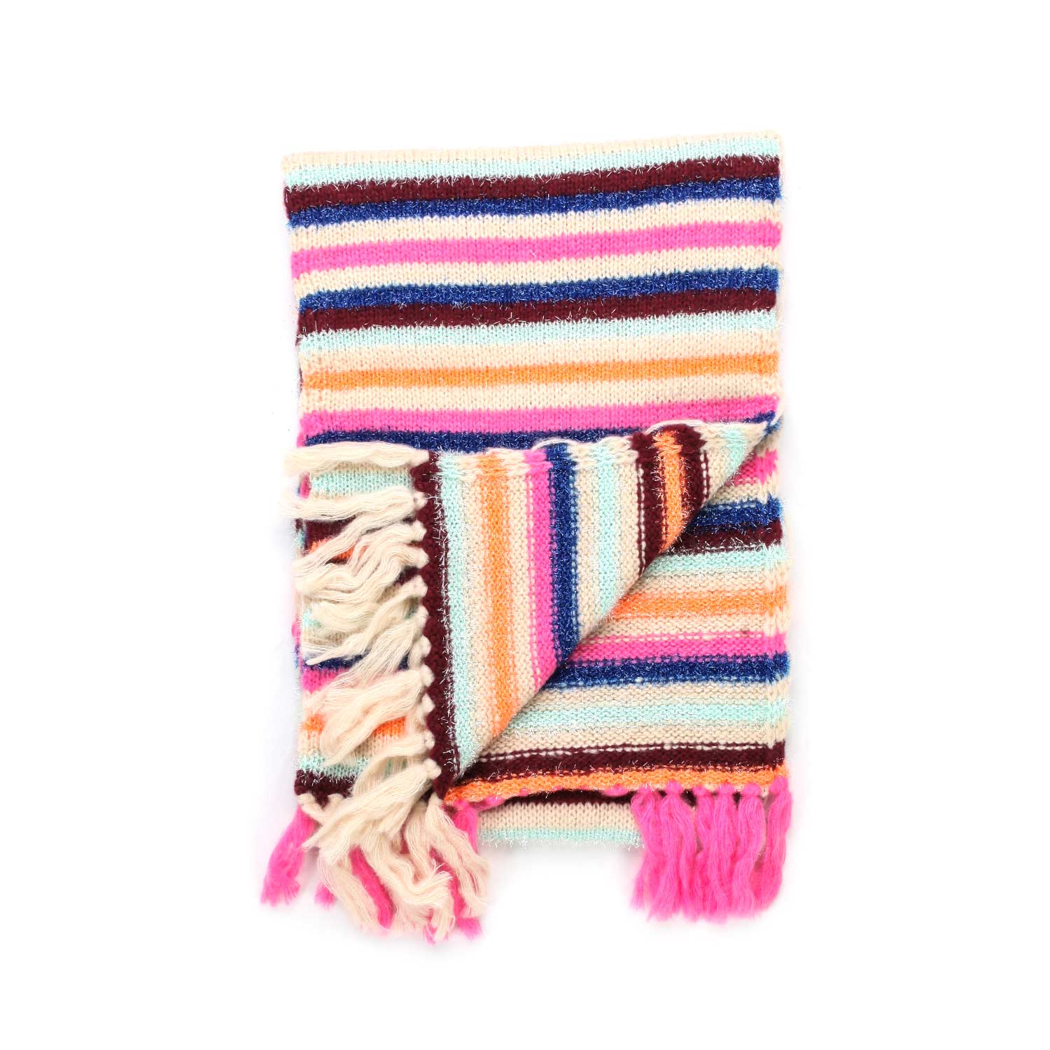 SCIARPA A RIGHE MULTICOLOR BAMBINA E TEEN - annameglio.com abbigliamento moda