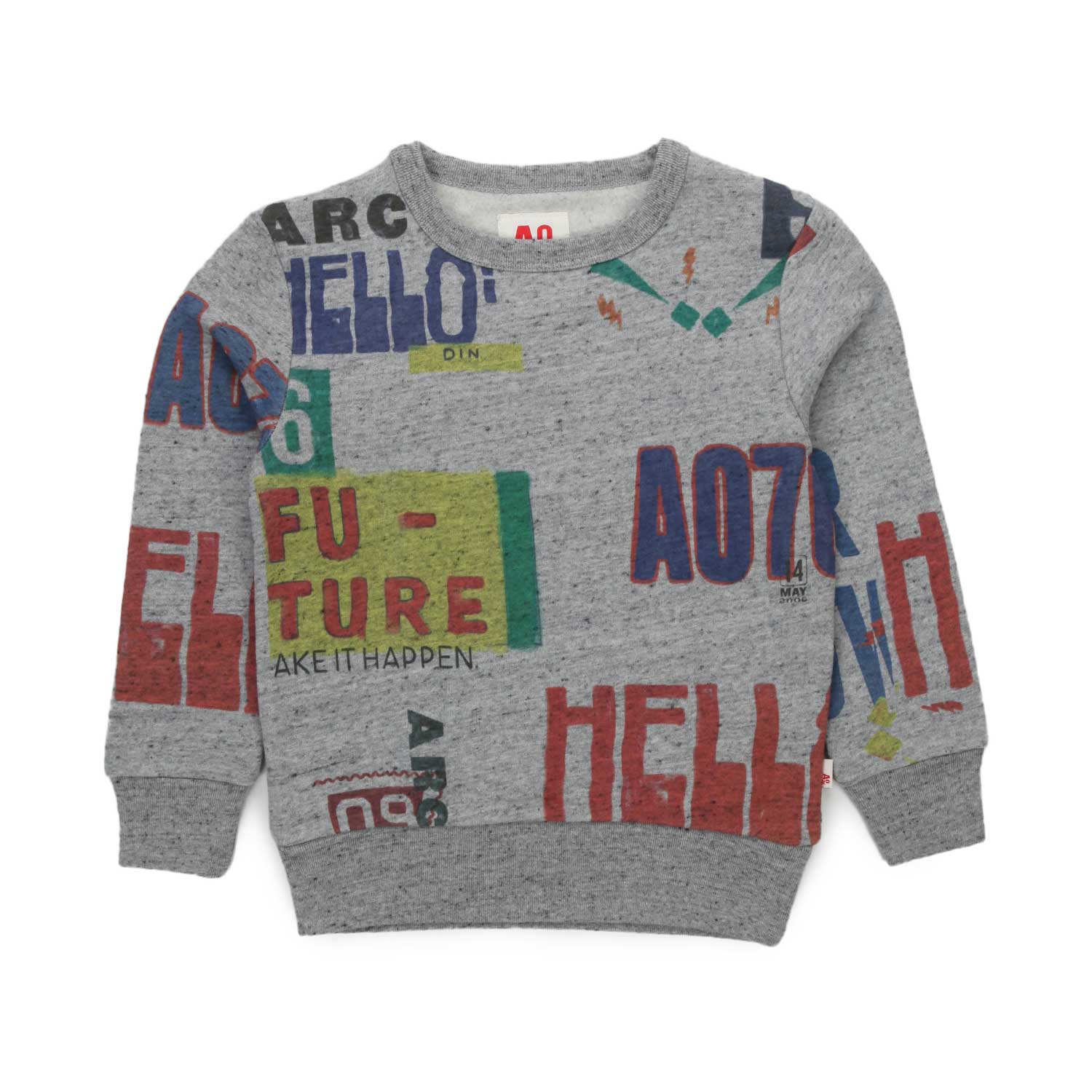 FELPA GRIGIA E MULTICOLOR BAMBINO E TEEN - annameglio.com abbigliamento moda