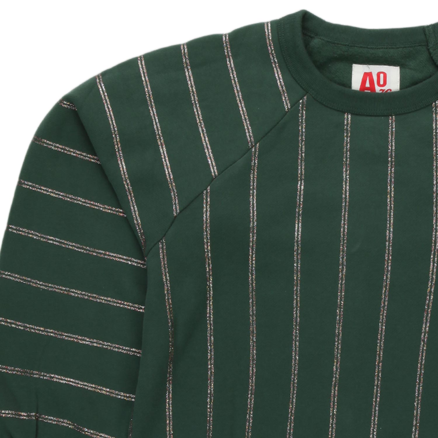 FELPA VERDE A RIGHE BAMBINA E TEEN - annameglio.com abbigliamento moda