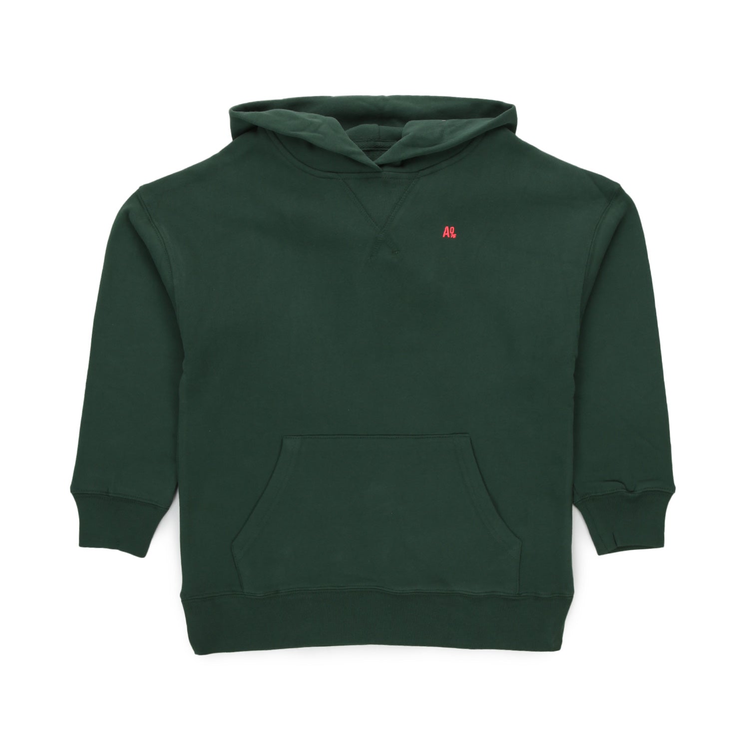 FELPA VERDE SCURO CON CAPPUCCIO BAMBINA E TEEN - annameglio.com abbigliamento moda