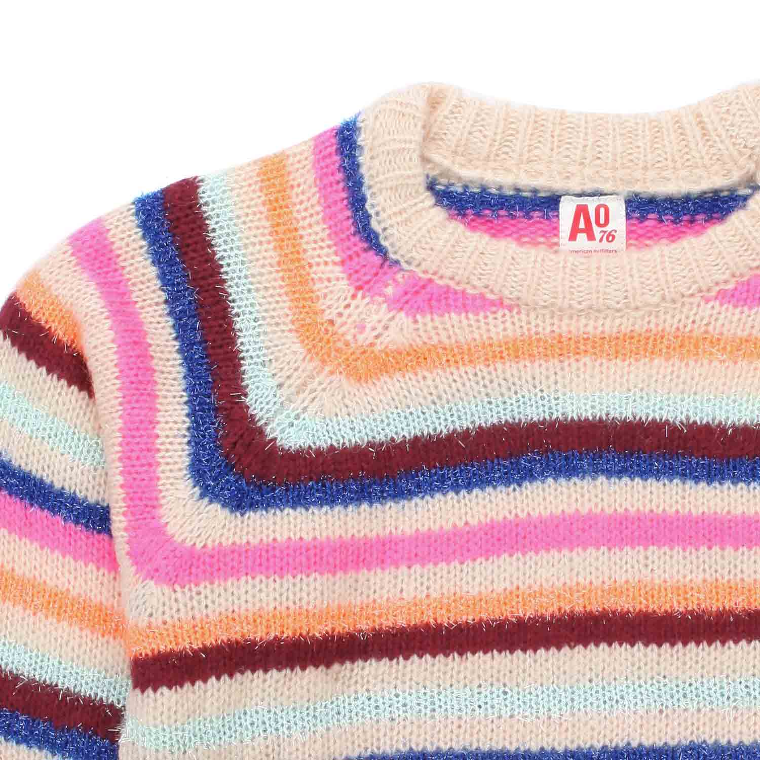 PULLOVER A RIGHE MULTICOLOR BAMBINA E TEEN - annameglio.com abbigliamento moda