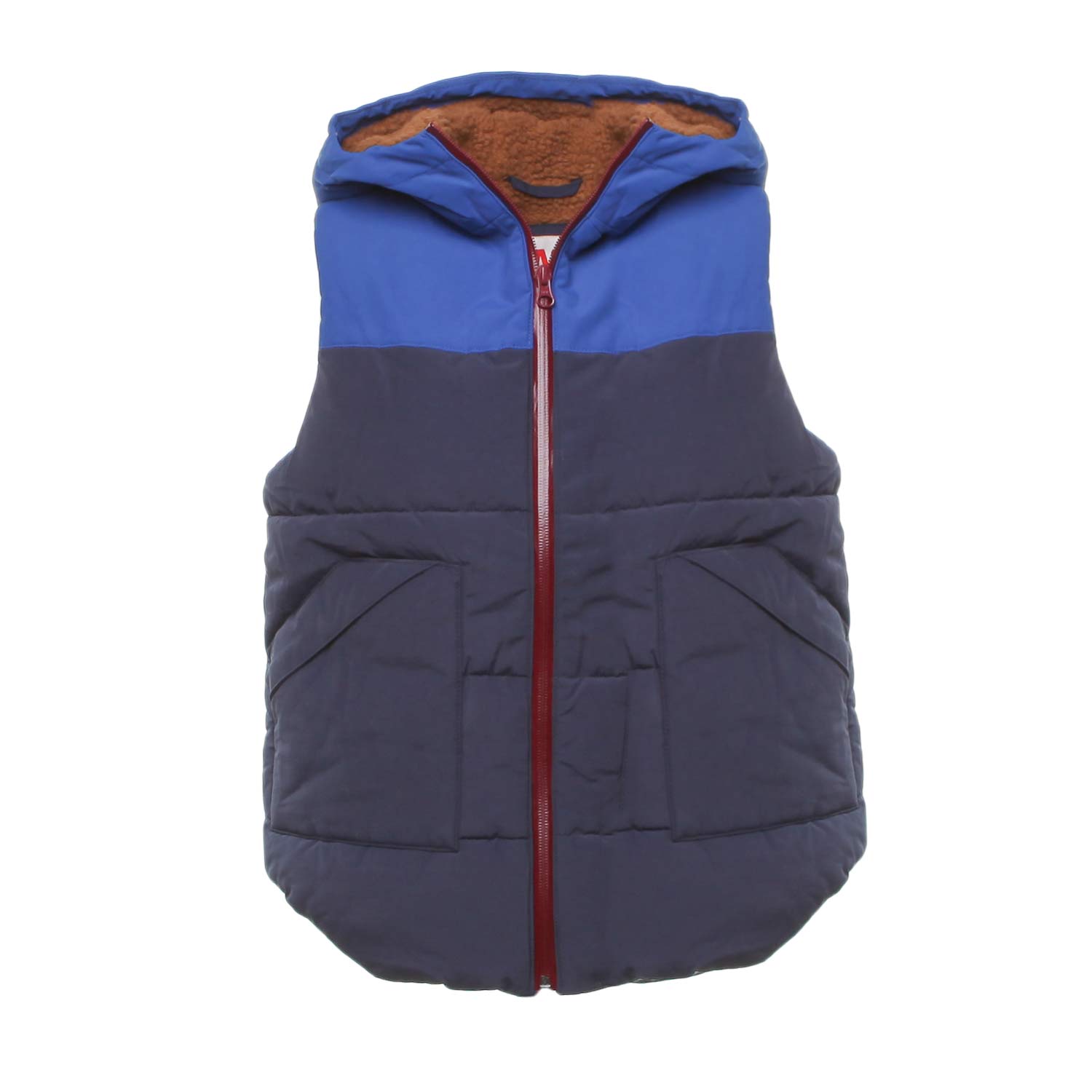 GILET IMBOTTITO BLU E MARRONE BAMBINO E TEEN - annameglio.com abbigliamento moda