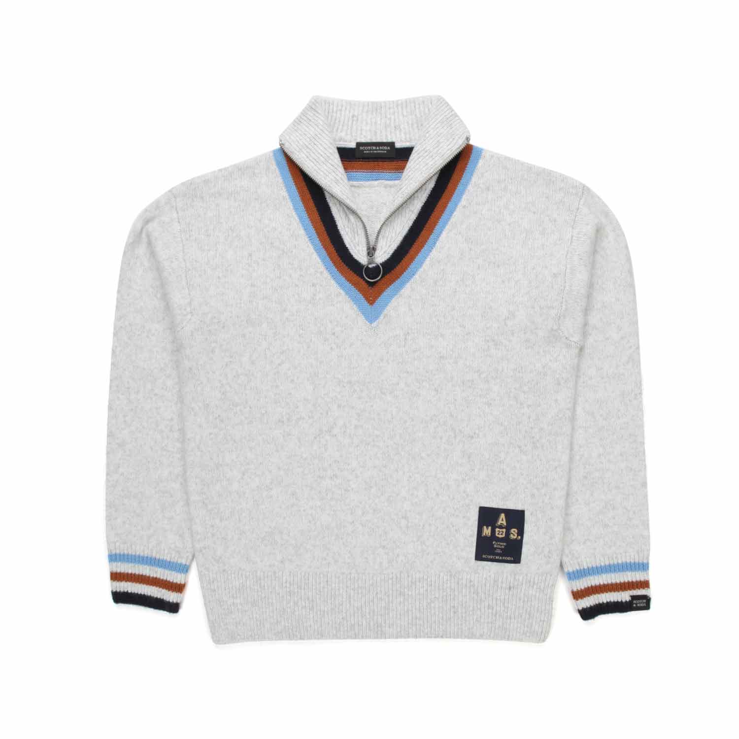 PULLOVER LUPETTO GRIGIO BAMBINO E TEENAGER - annameglio.com abbigliamento moda