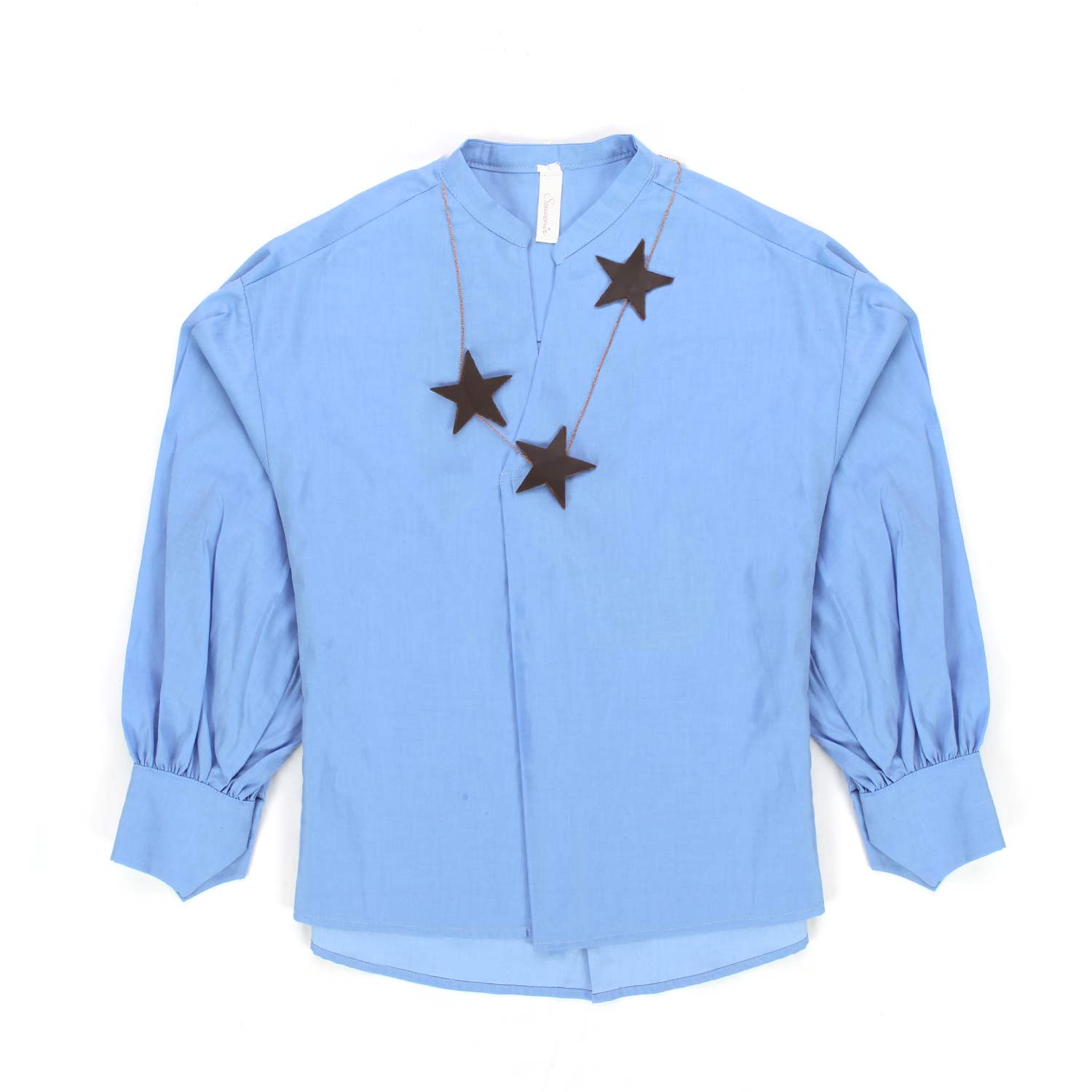 BLUSA CELESTE BAMBINA E TEEN - annameglio.com abbigliamento moda