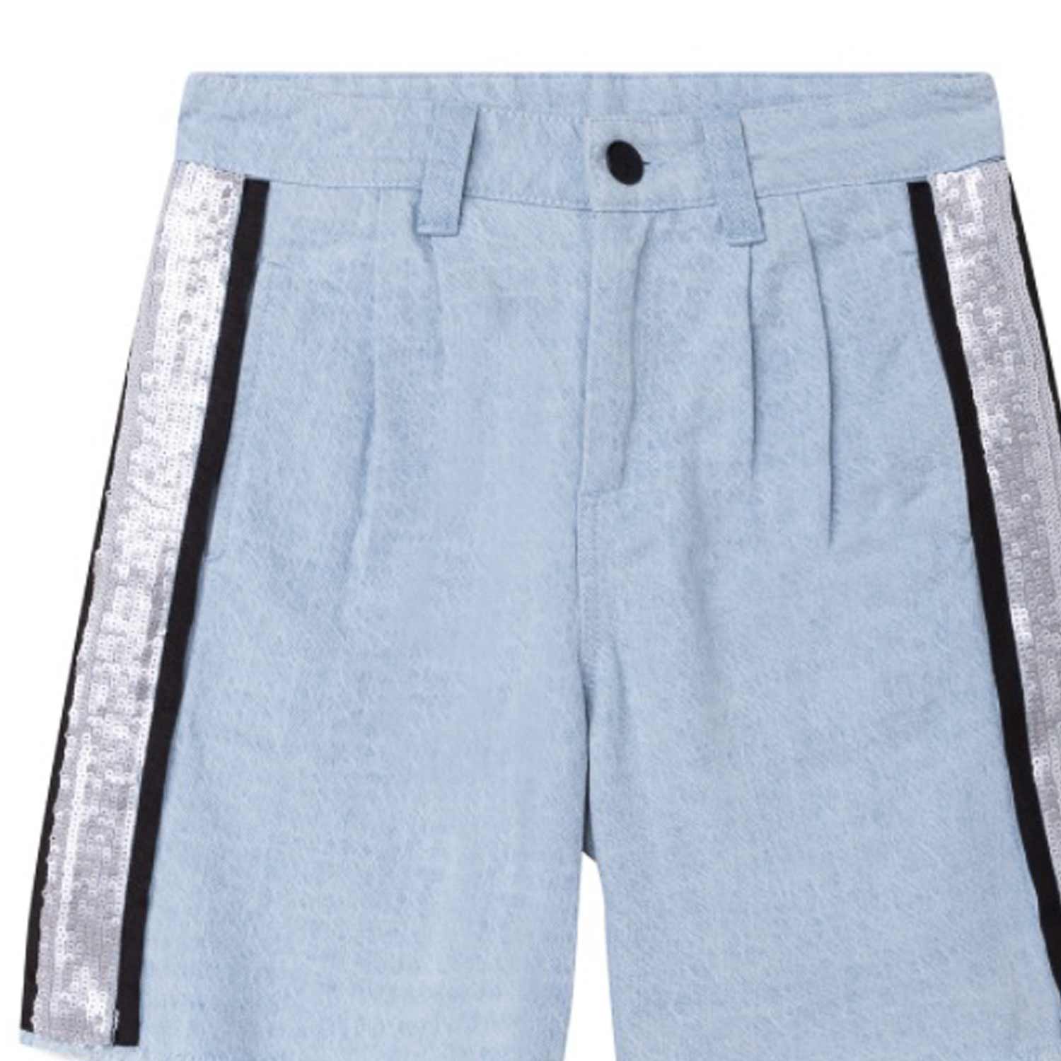 SHORTS CELESTI E SILVER BAMBINA E TEEN - annameglio.com abbigliamento moda