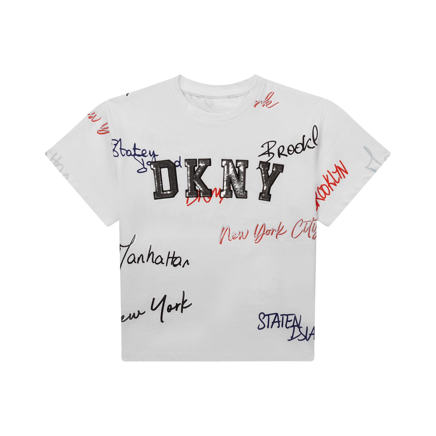 T-SHIRT BIANCA CON LETTERING BAMBINA E TEEN - annameglio.com abbigliamento moda