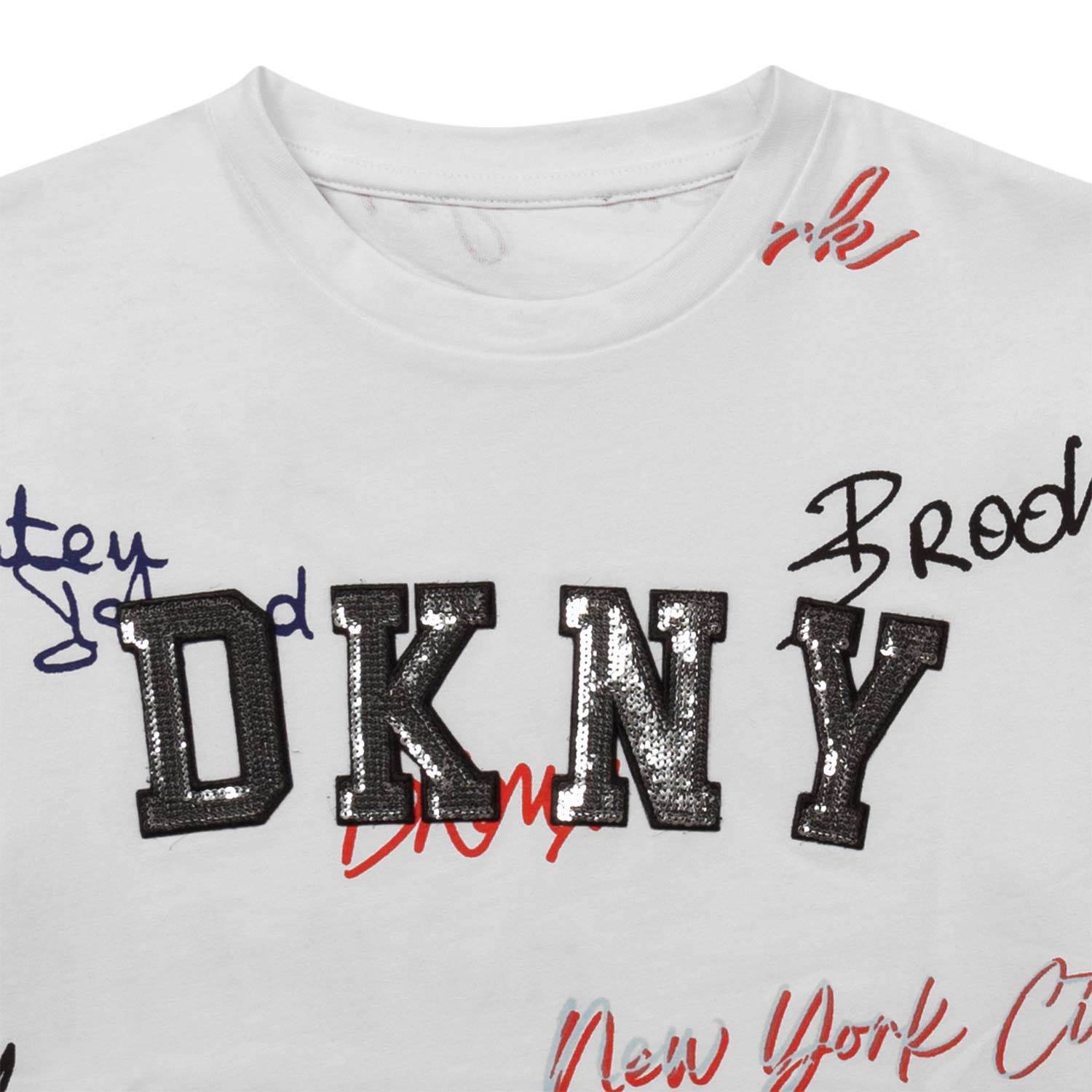 T-SHIRT BIANCA CON LETTERING BAMBINA E TEEN - annameglio.com abbigliamento moda