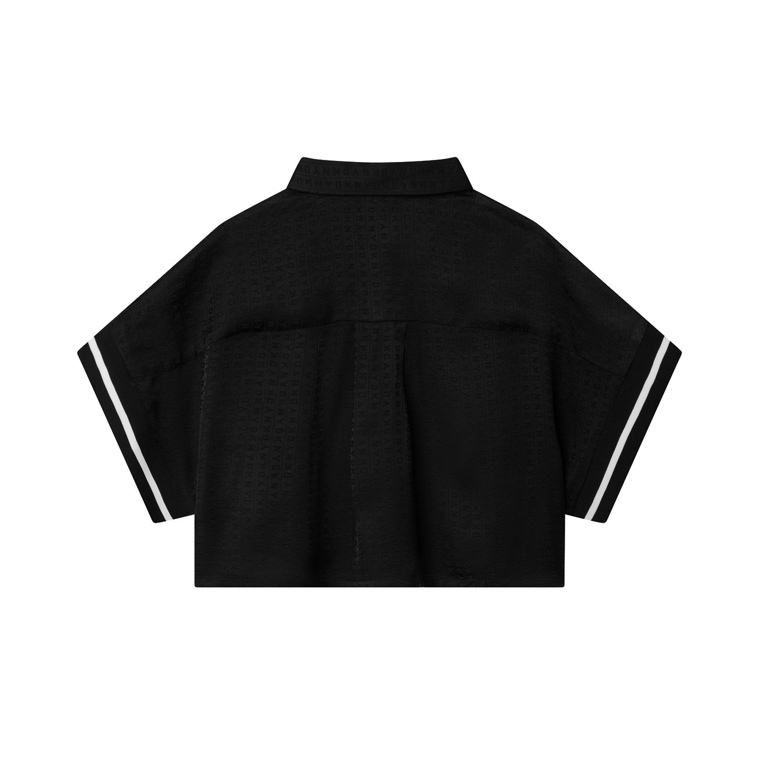 CAMICETTA CROPPED NERA BAMBINA E TEEN - annameglio.com abbigliamento moda