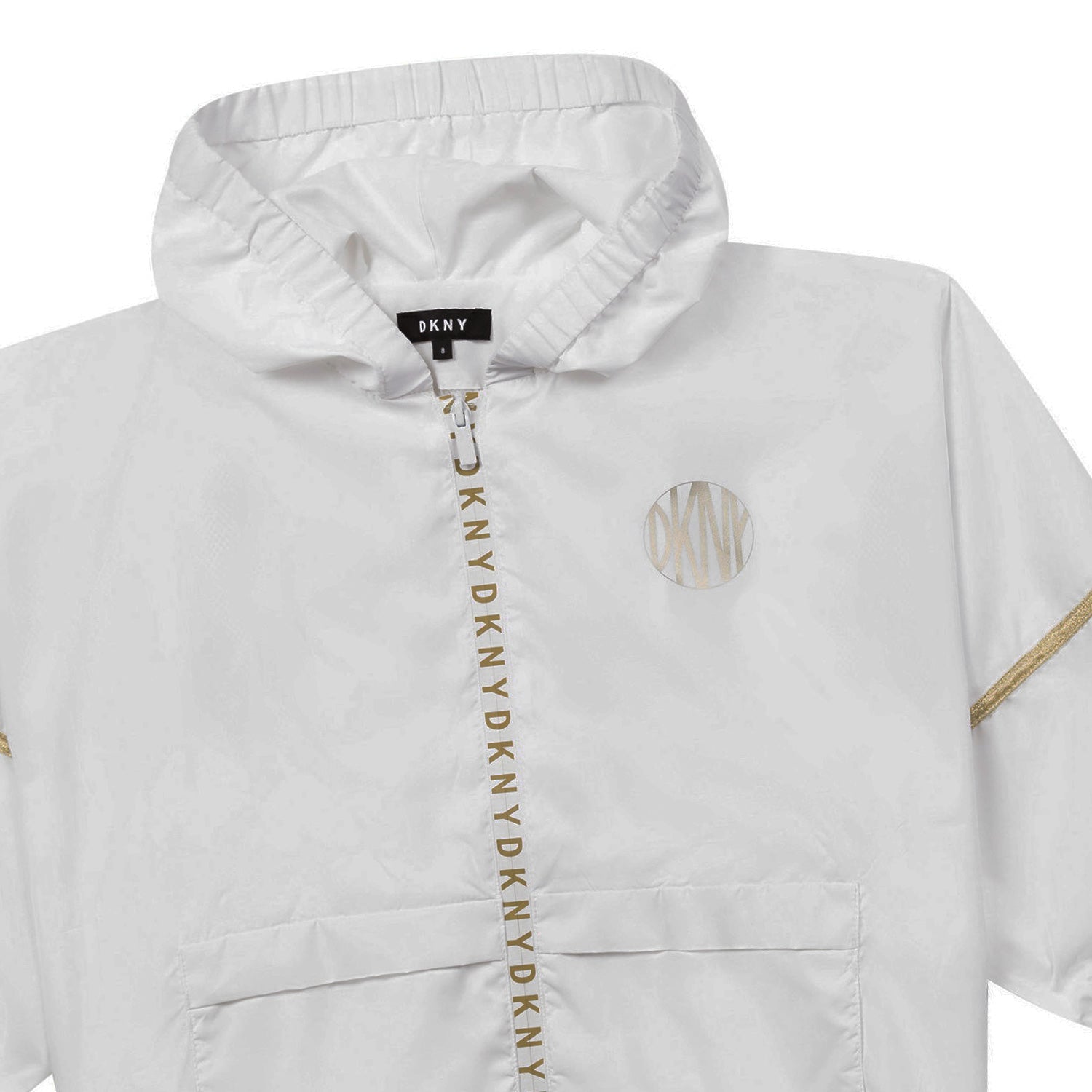 GIUBBINO CORTO BIANCO E ORO BAMBINA E TEEN - annameglio.com abbigliamento moda