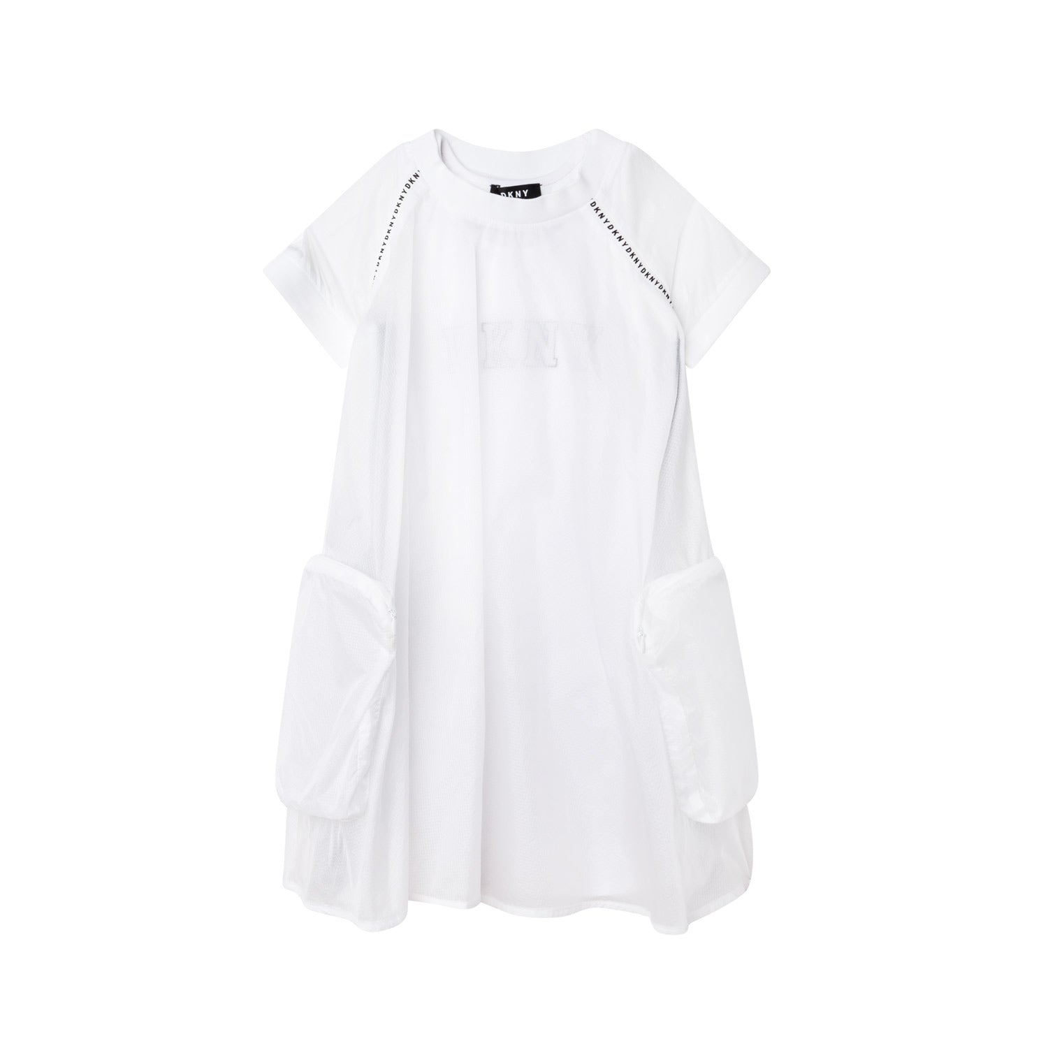 VESTITO BIANCO CON MAXI CANOTTA BAMBINA E TEEN - annameglio.com abbigliamento moda
