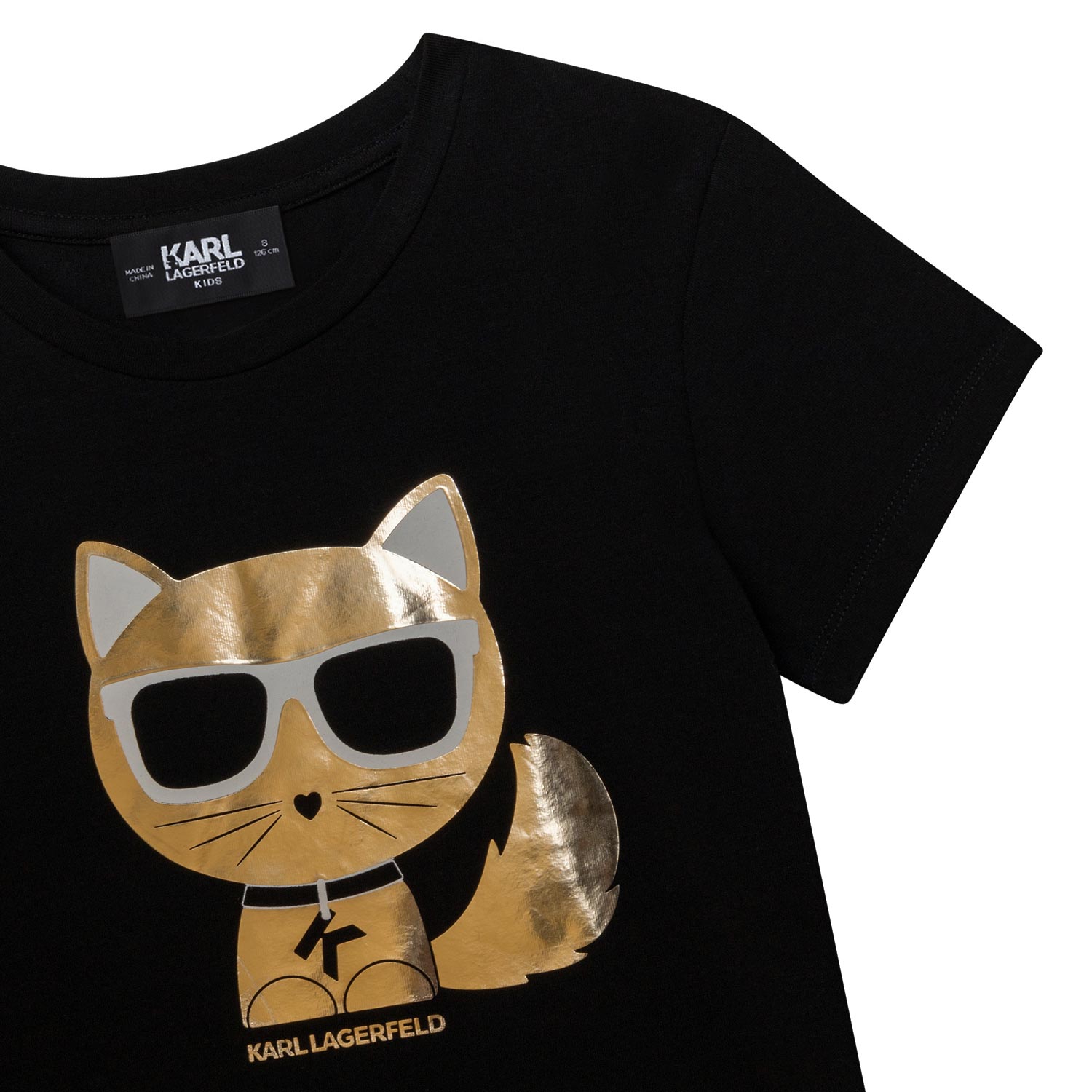 T-SHIRT CHOUPETTE NERA E ORO BAMBINA E TEEN - annameglio.com abbigliamento moda