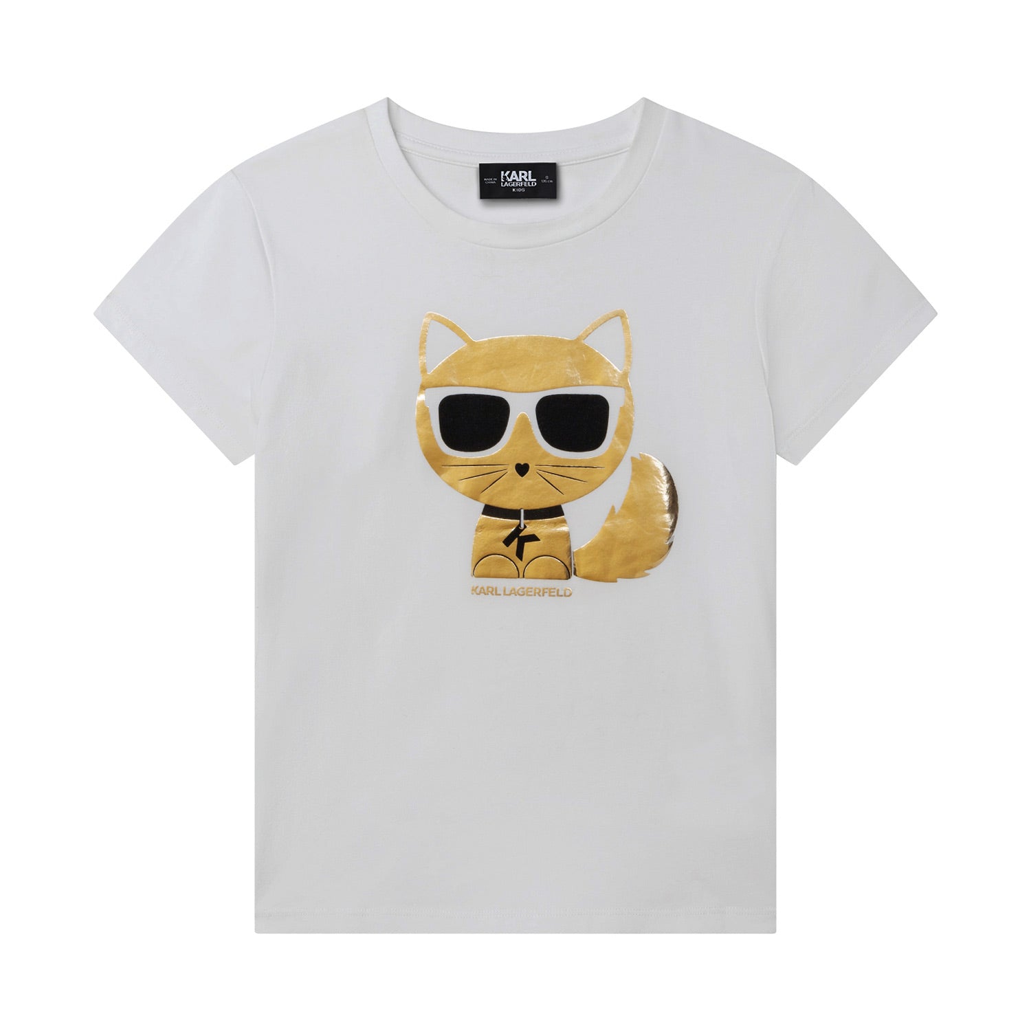 T-SHIRT CHOUPETTE BIANCA E ORO BAMBINA E TEEN - annameglio.com abbigliamento moda