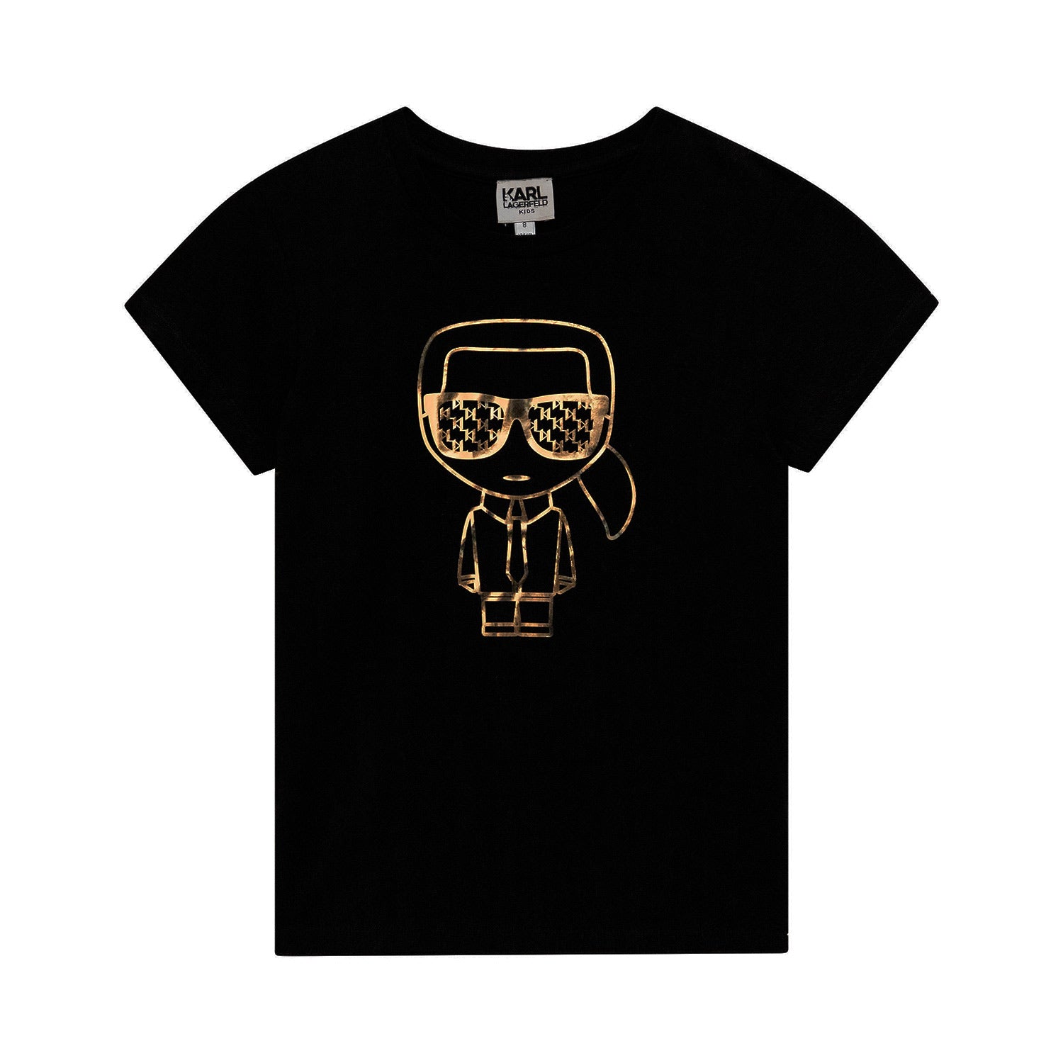 T-SHIRT IKONIK NERA E ORO BAMBINA E TEEN - annameglio.com abbigliamento moda