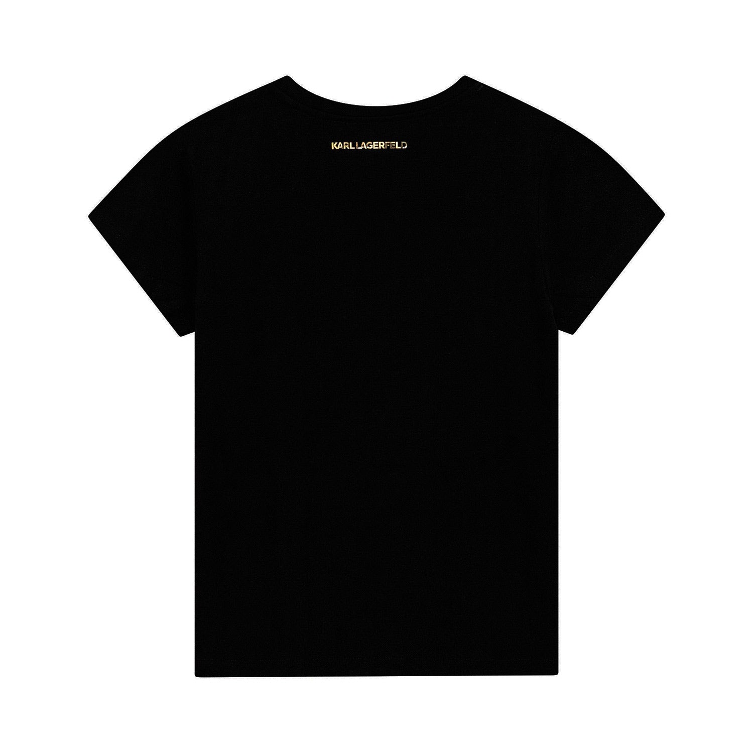 T-SHIRT IKONIK NERA E ORO BAMBINA E TEEN - annameglio.com abbigliamento moda