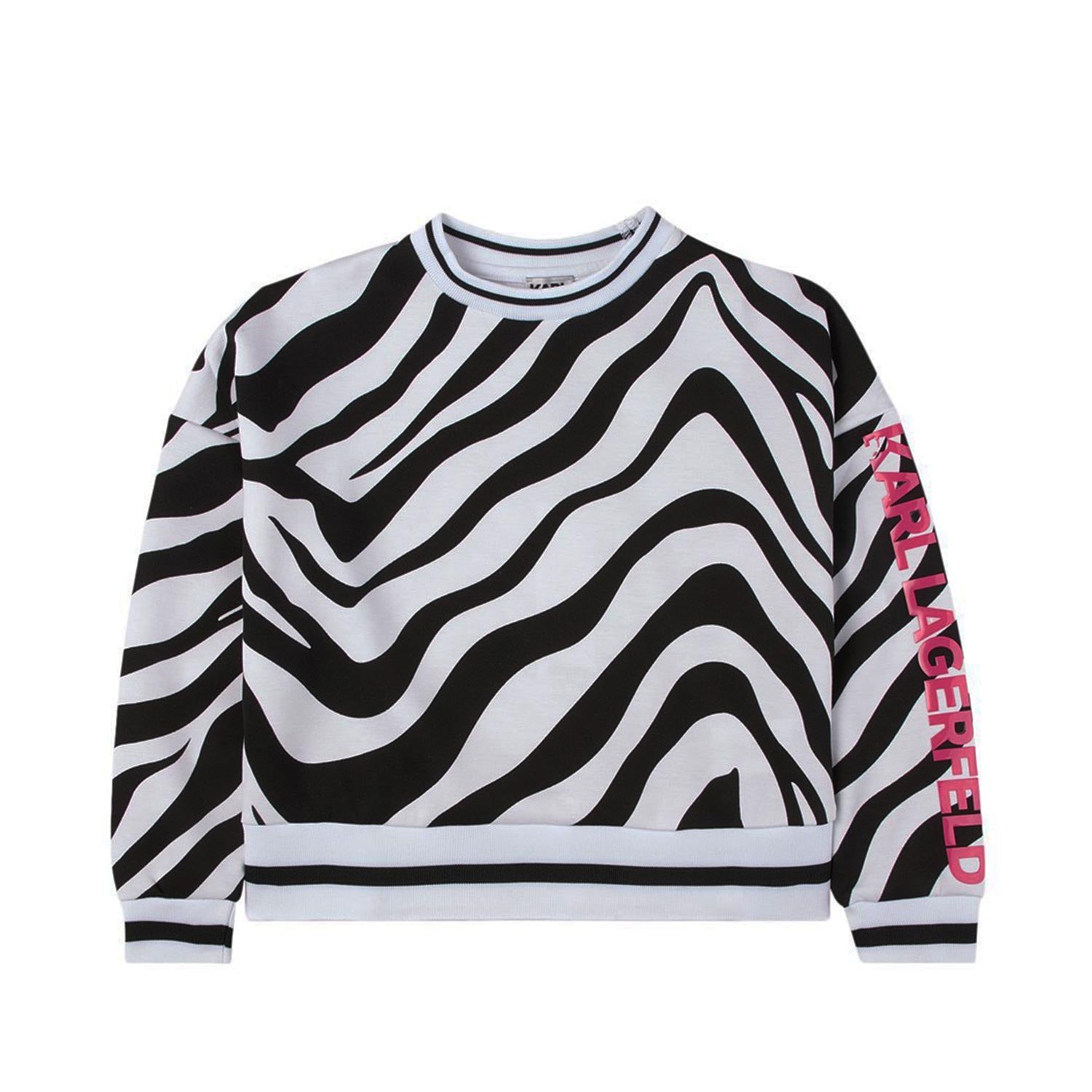 FELPA ZEBRATA BIANCA E NERA BAMBINA E TEEN - annameglio.com abbigliamento moda