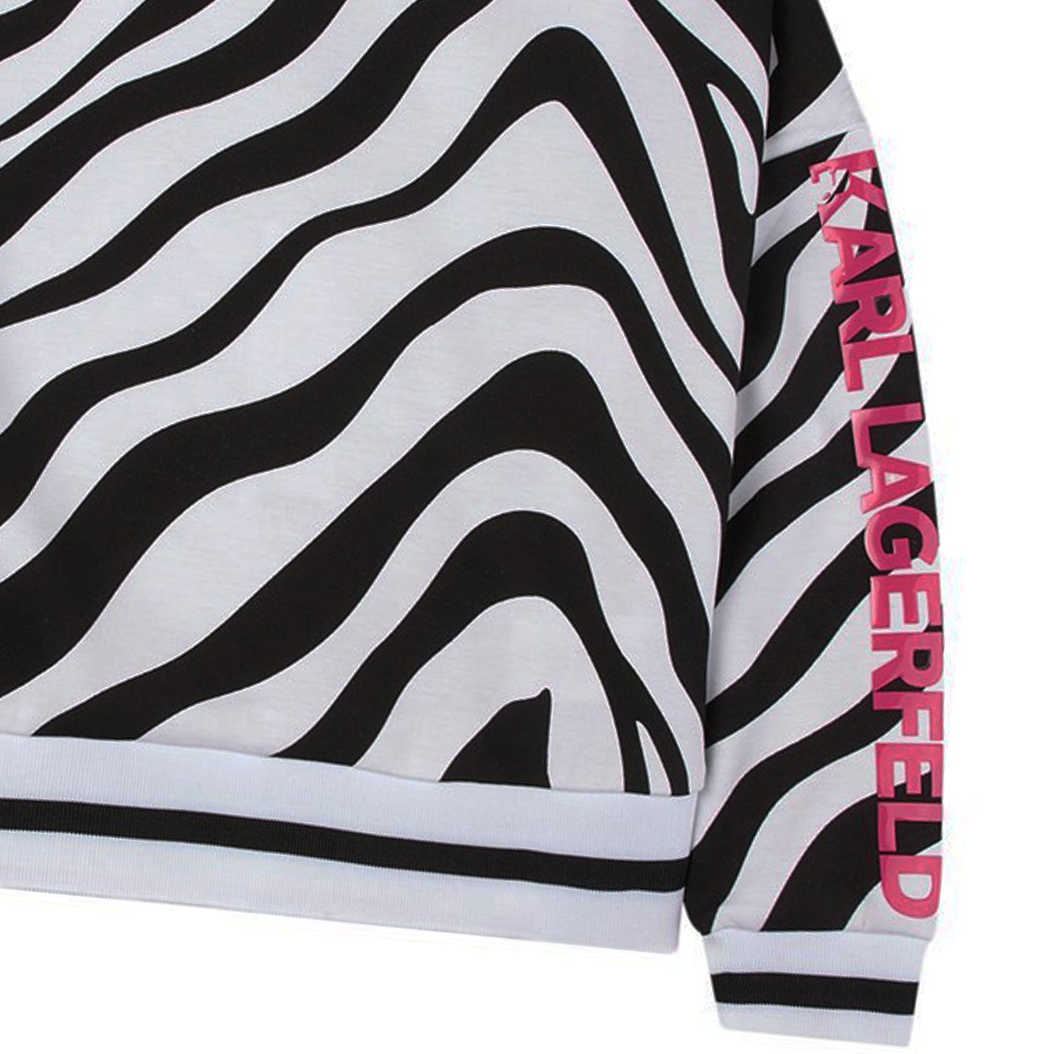 FELPA ZEBRATA BIANCA E NERA BAMBINA E TEEN - annameglio.com abbigliamento moda