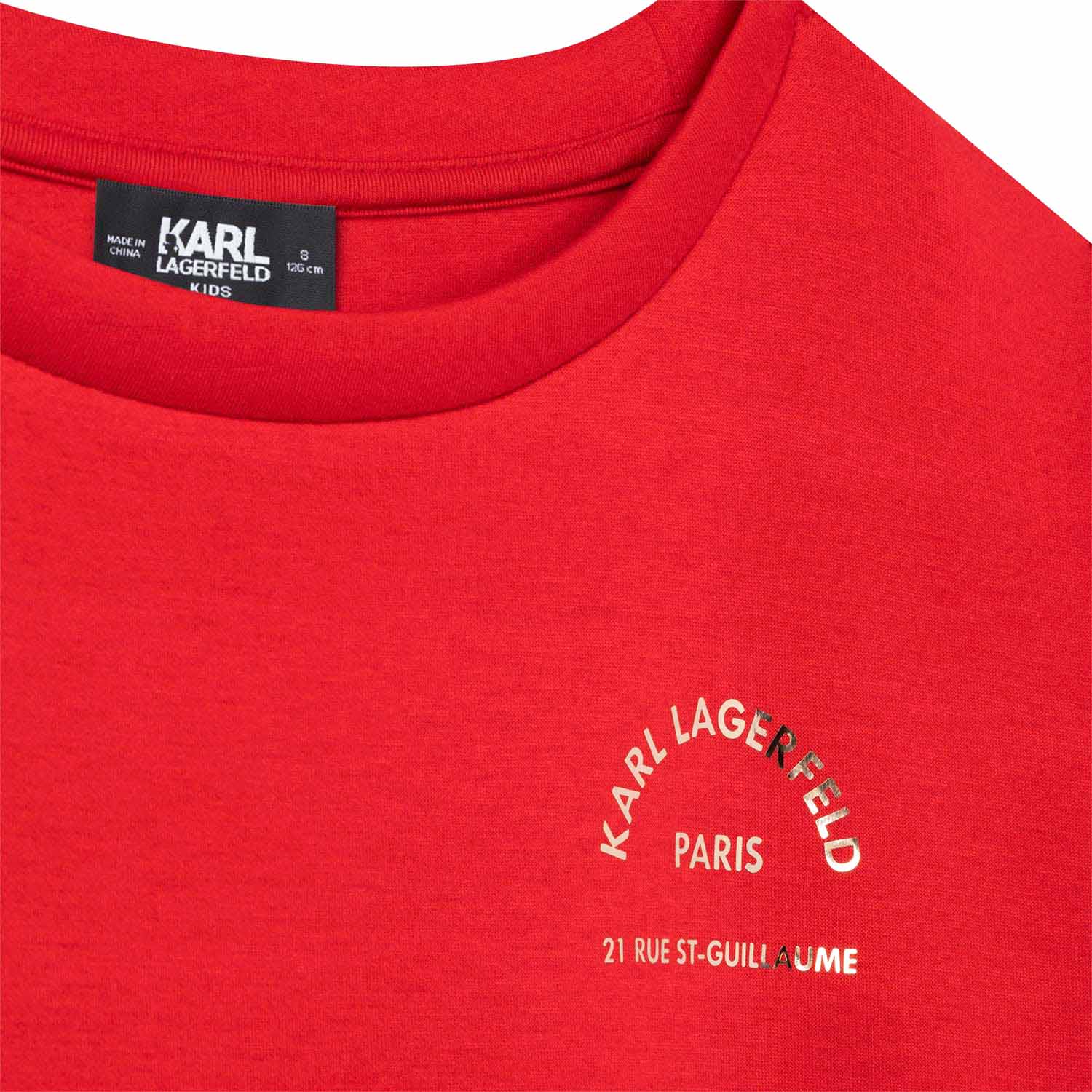 FELPA CROPPED ROSSA E ORO BAMBINA E TEEN - annameglio.com abbigliamento moda