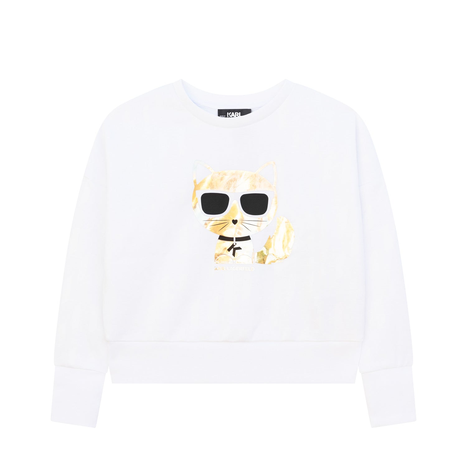 FELPA CHOUPETTE BIANCA E ORO BAMBINA E TEEN - annameglio.com abbigliamento moda