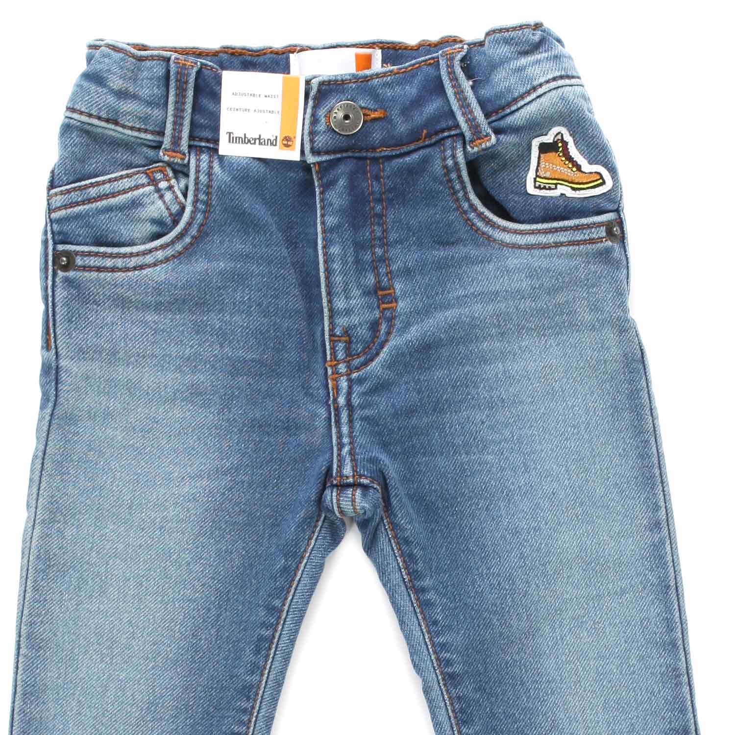 JEANS BLU MEDIO CON PATCH BAMBINO E BEBÈ - annameglio.com abbigliamento moda
