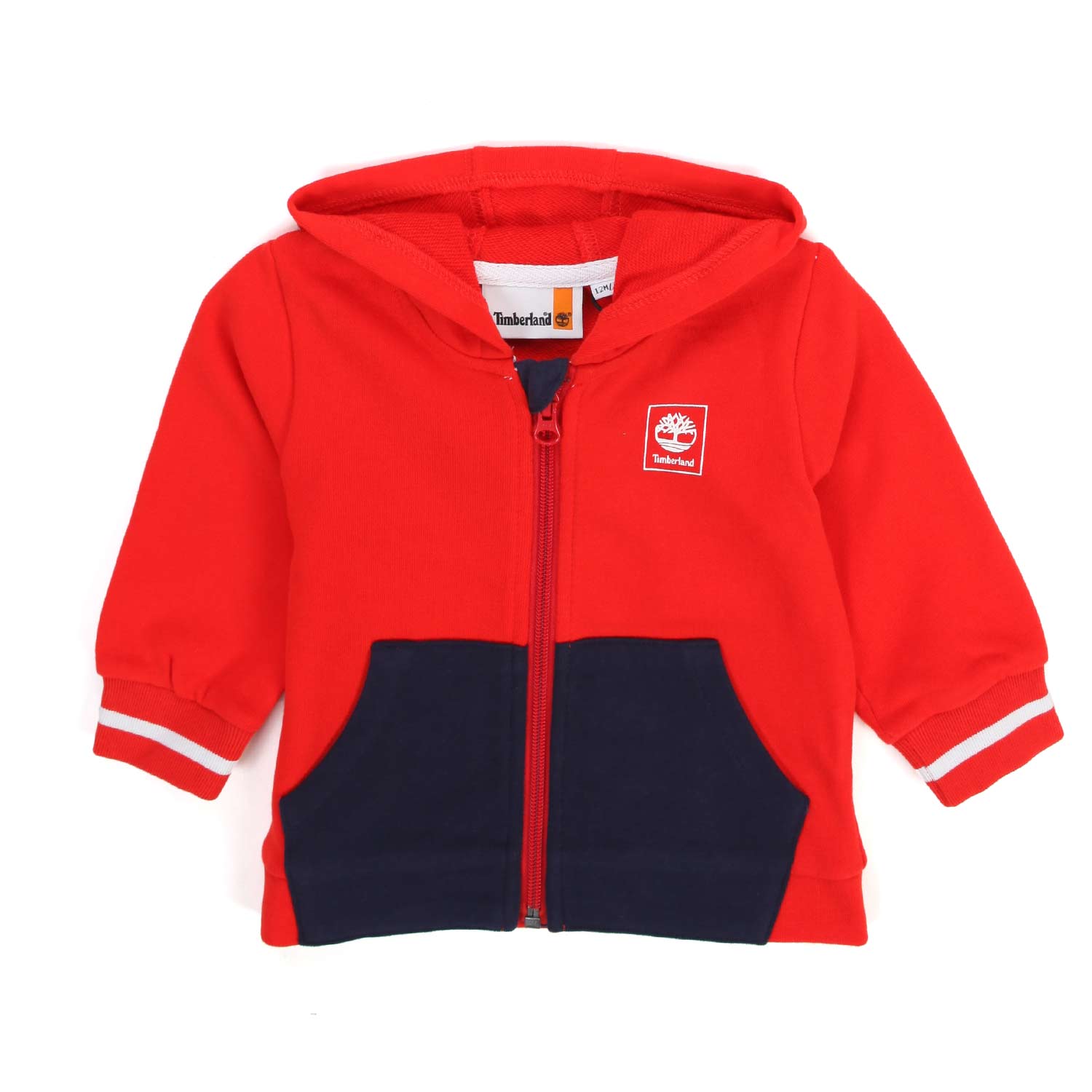 FELPA HOODIE ROSSA E BLU CON ZIP BAMBINO E BEBÈ - annameglio.com abbigliamento moda