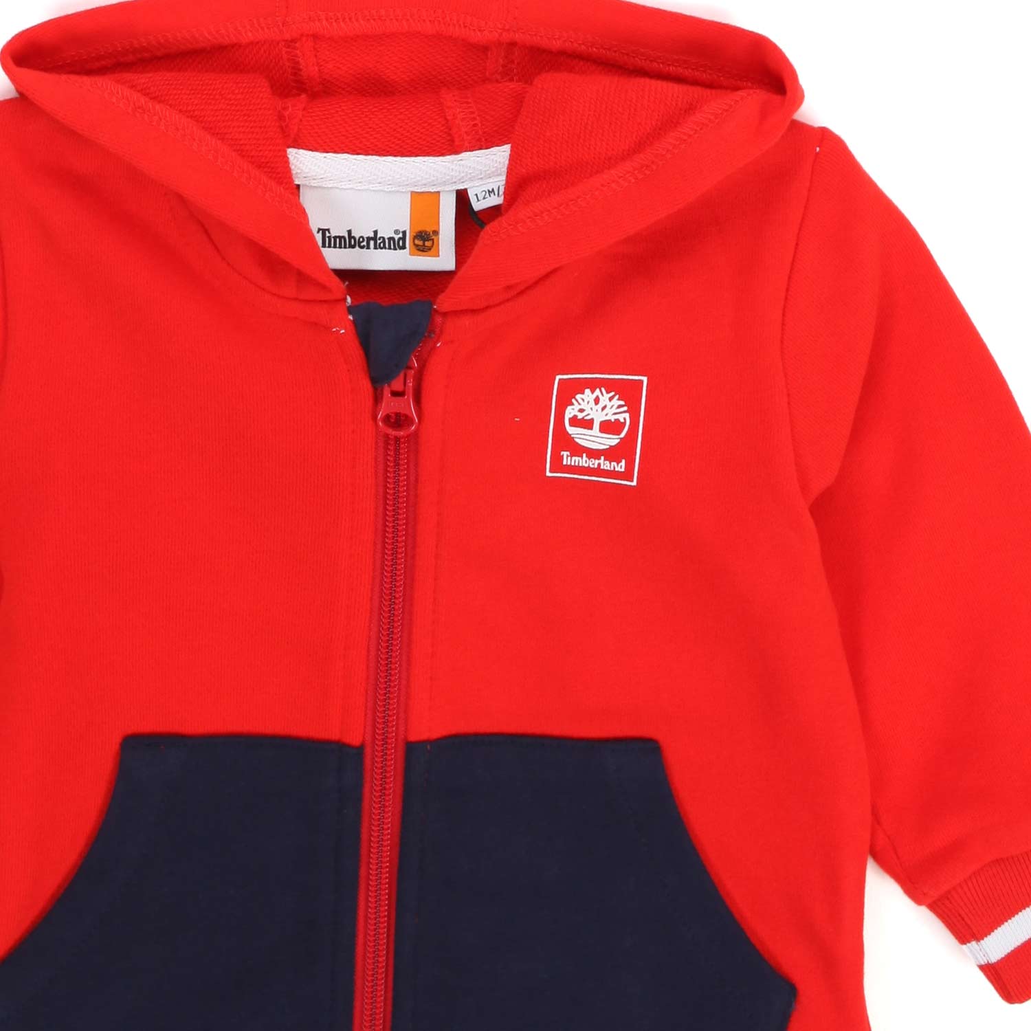 FELPA HOODIE ROSSA E BLU CON ZIP BAMBINO E BEBÈ - annameglio.com abbigliamento moda