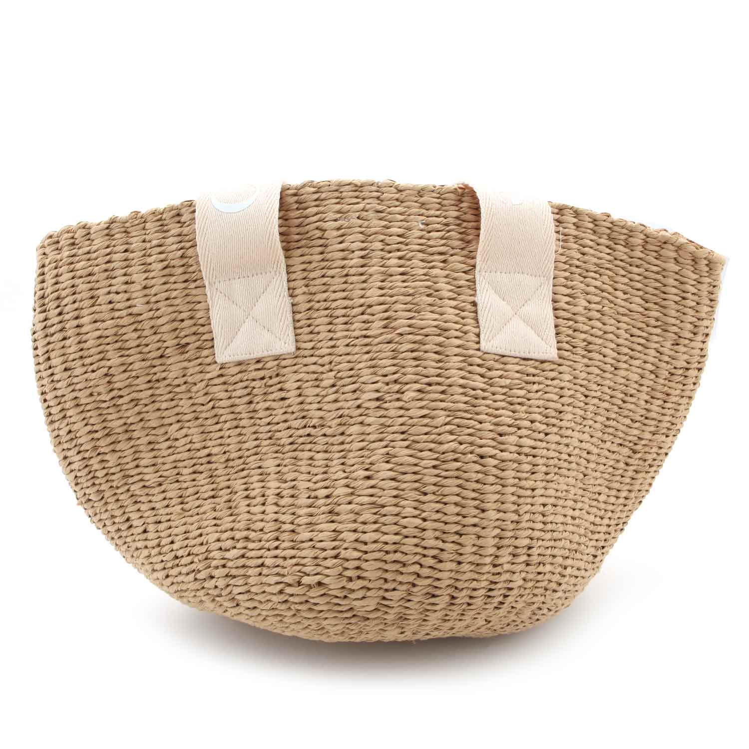 BORSA SHOPPER MIFUKO IN PAGLIA BEIGE - annameglio.com abbigliamento moda